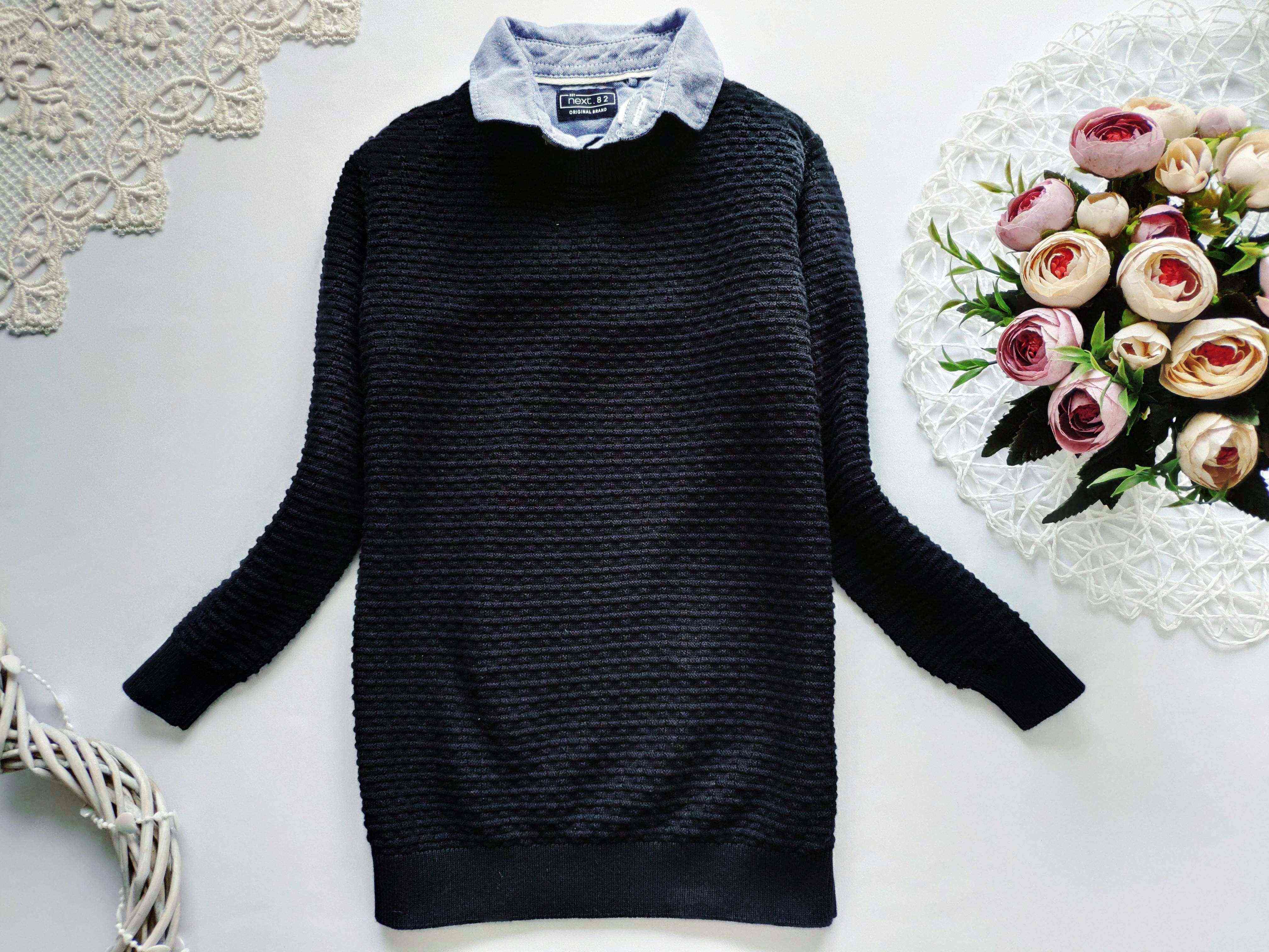 4 роки, зріст 104 Бавовняний светр обманка для хлопчика