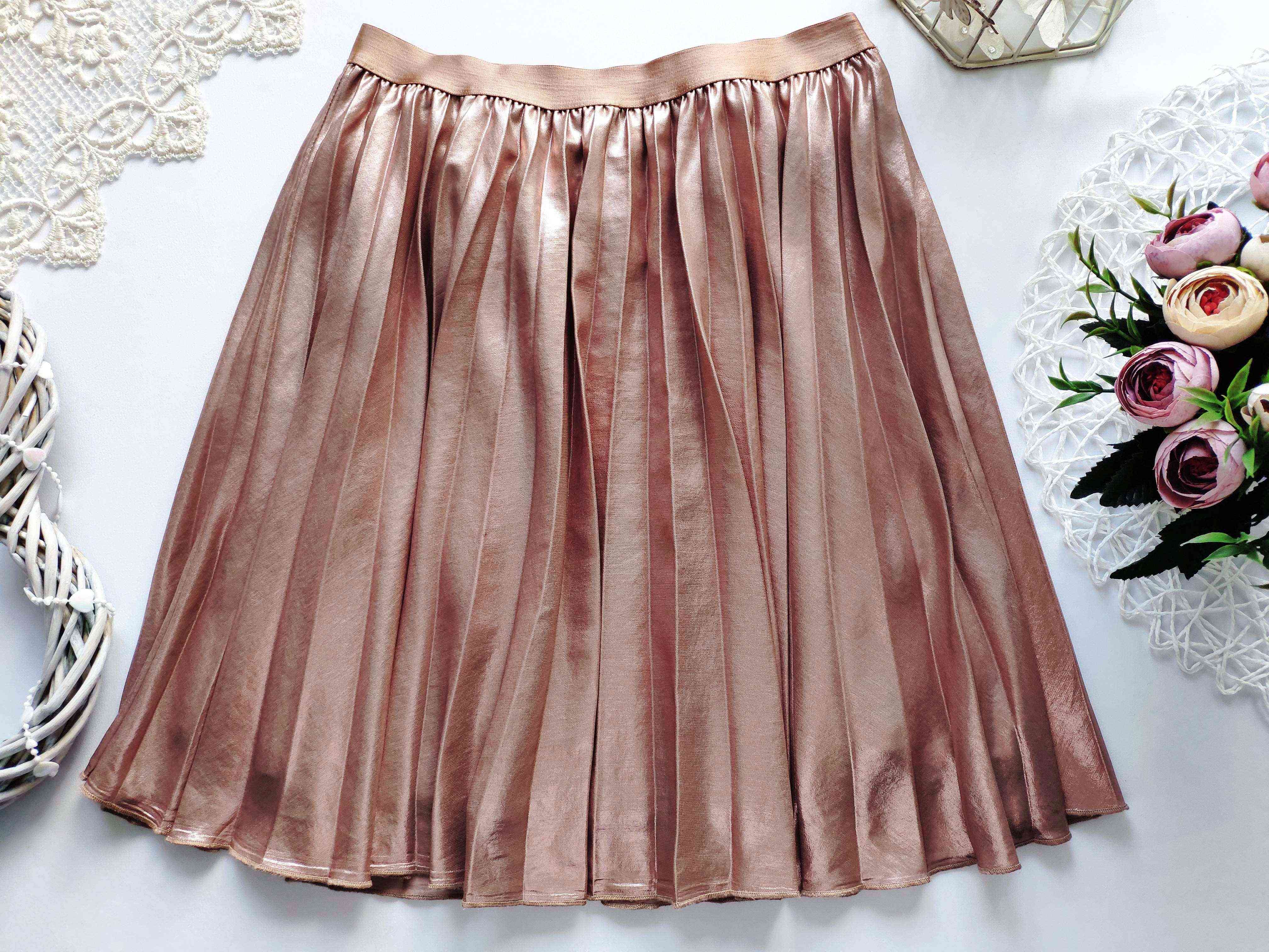 9-12 років, зріст від 134 Дитяча золотиста спідниця