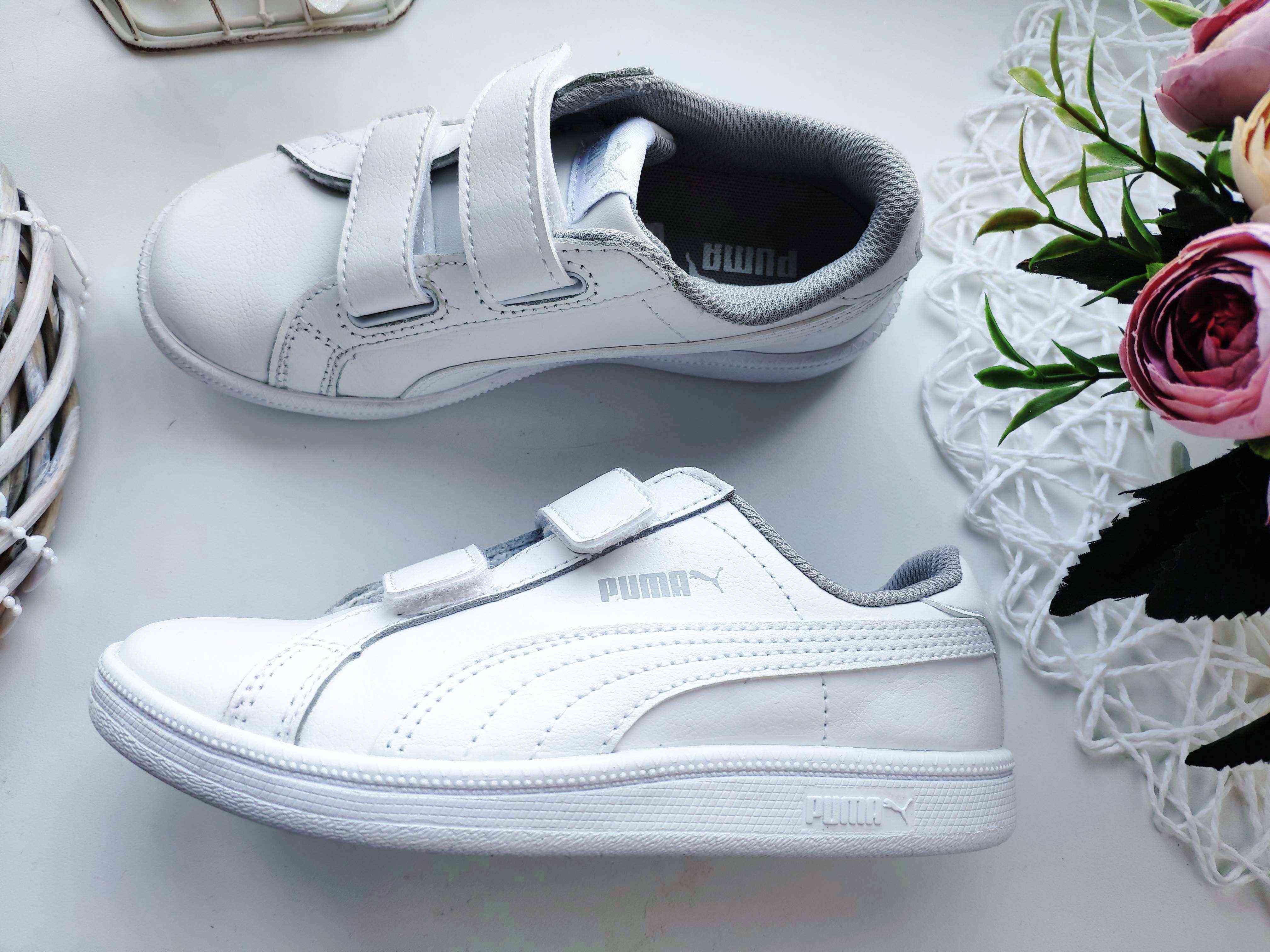 29 (18,5 см) Кожаные кроссовки на липучках