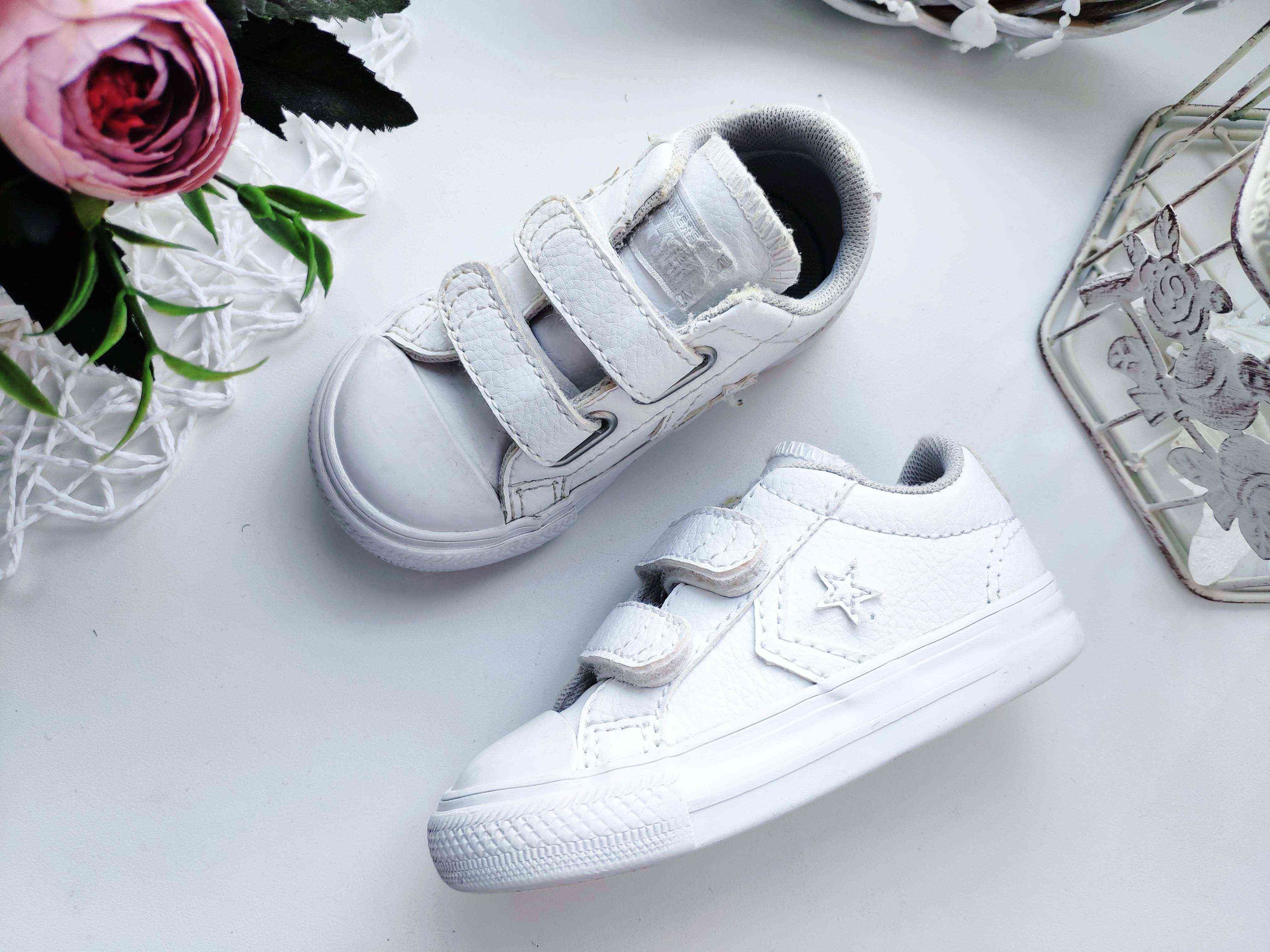 21 (13 см) Білі кеди на липучках