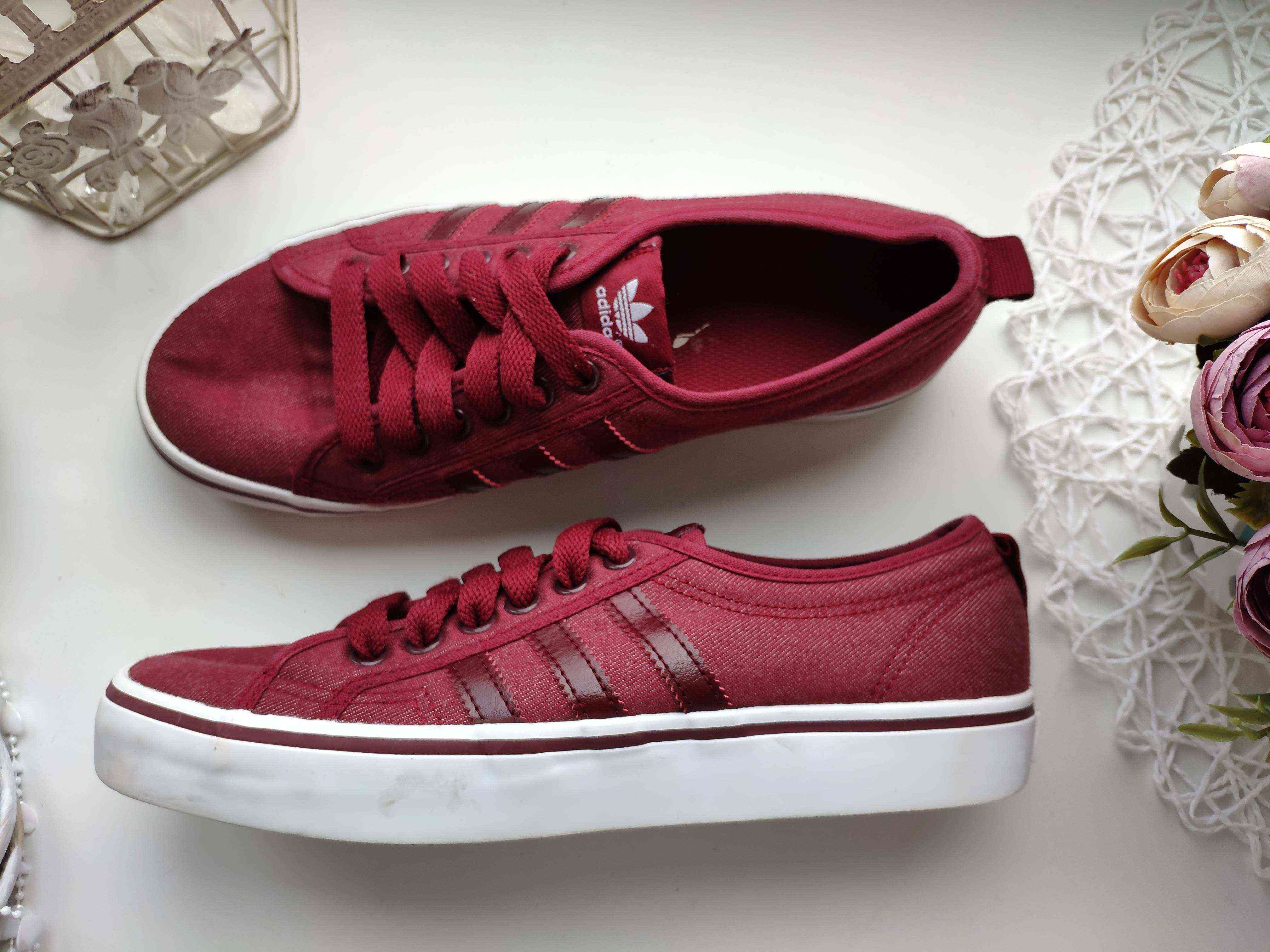 40 (26 см) Ортопедичні бордові кеди