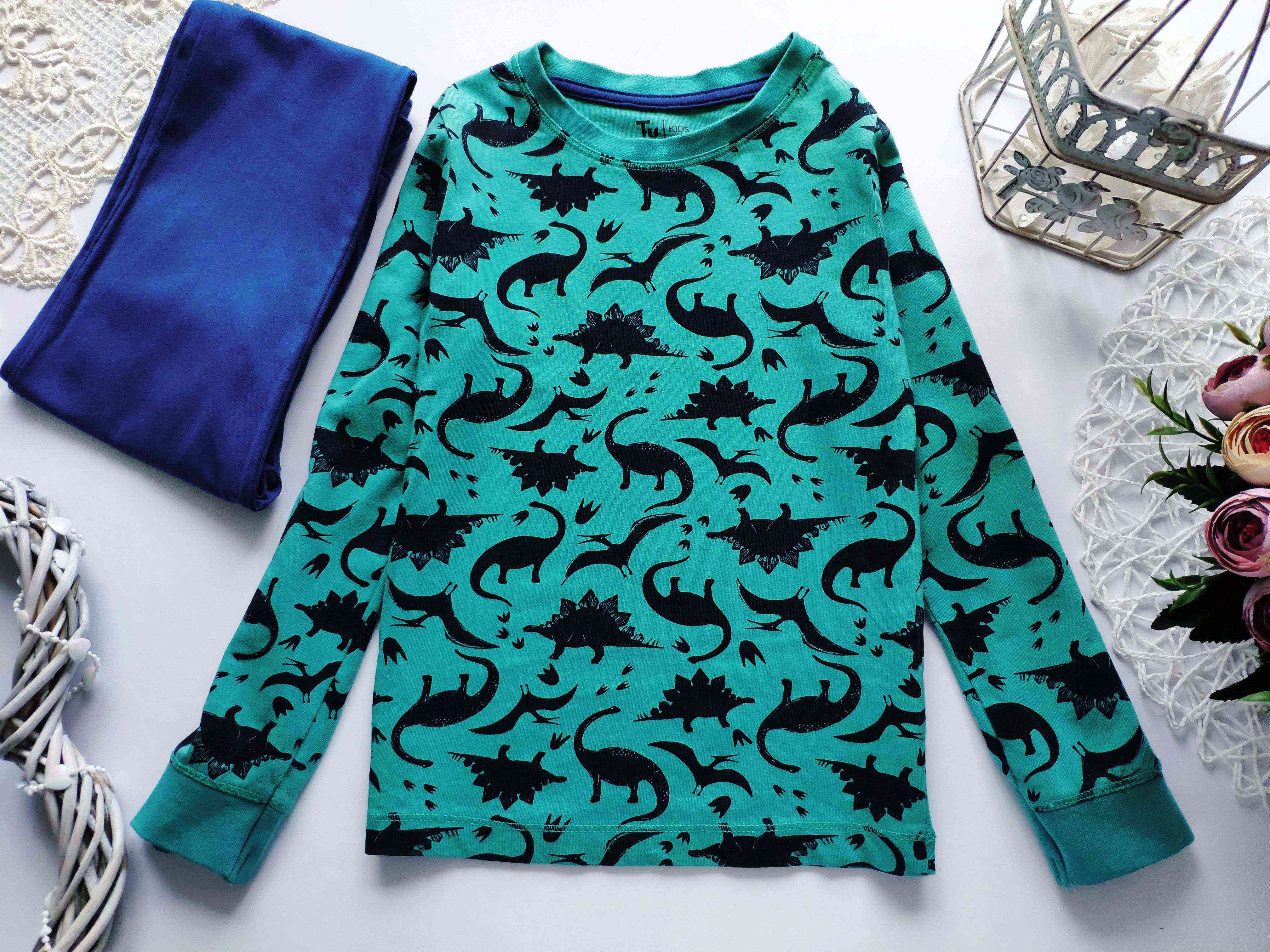 6,7 років, зріст 116,122 Піжама в динозаврах