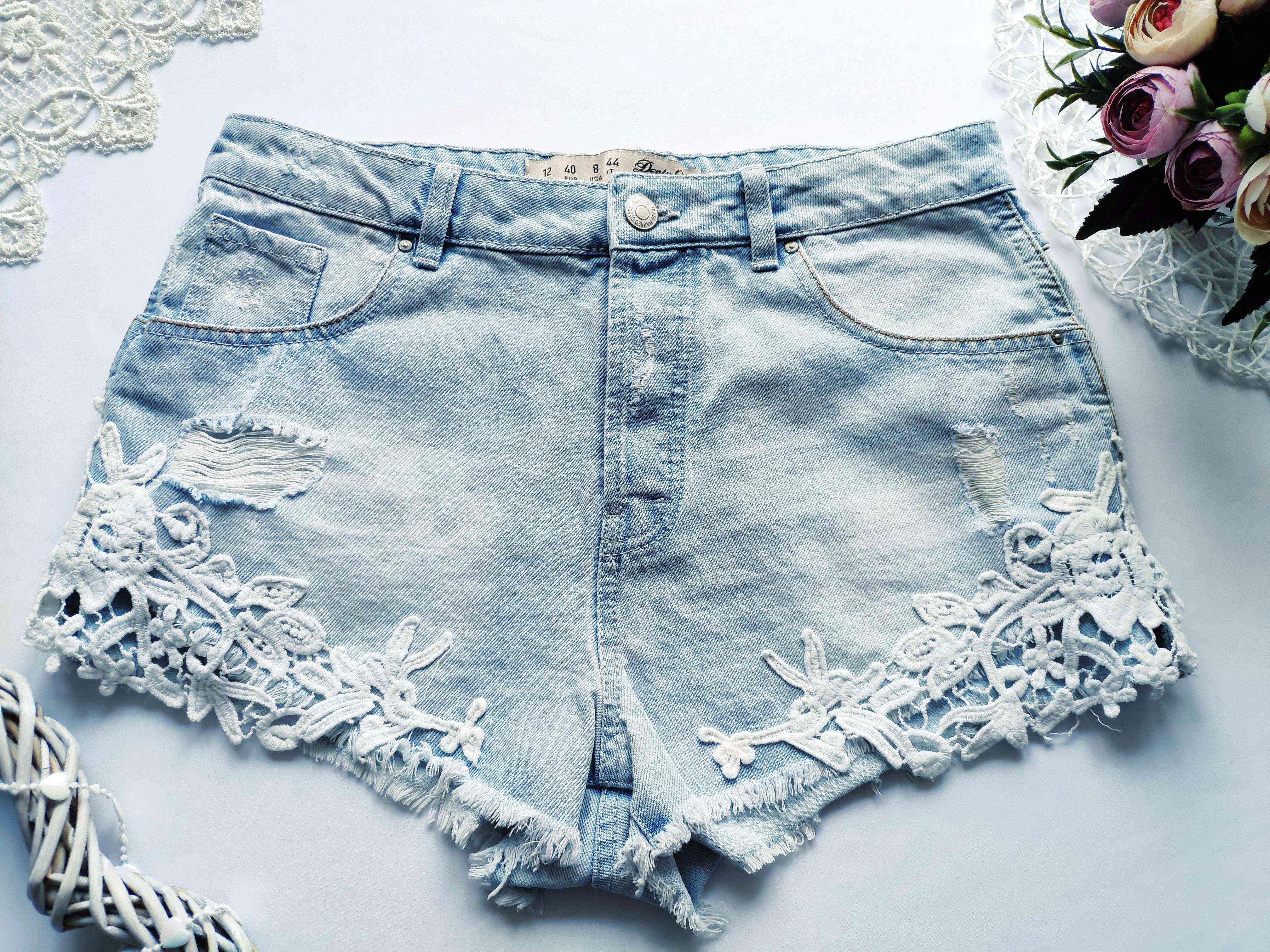 12 (L-ка) Стильні рвані жіночі шорти