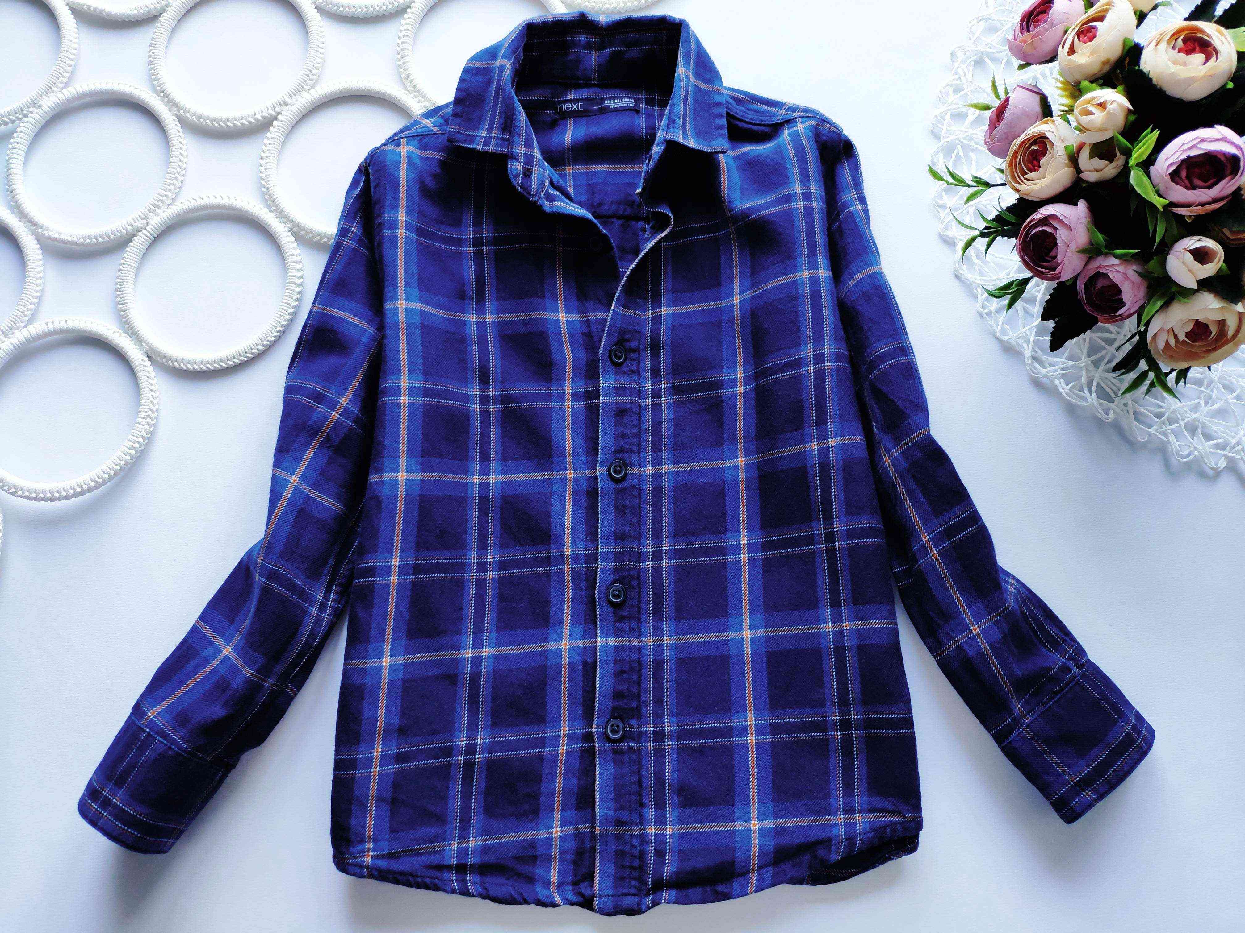 5 лет, рост 110 Детская рубашка в клетку