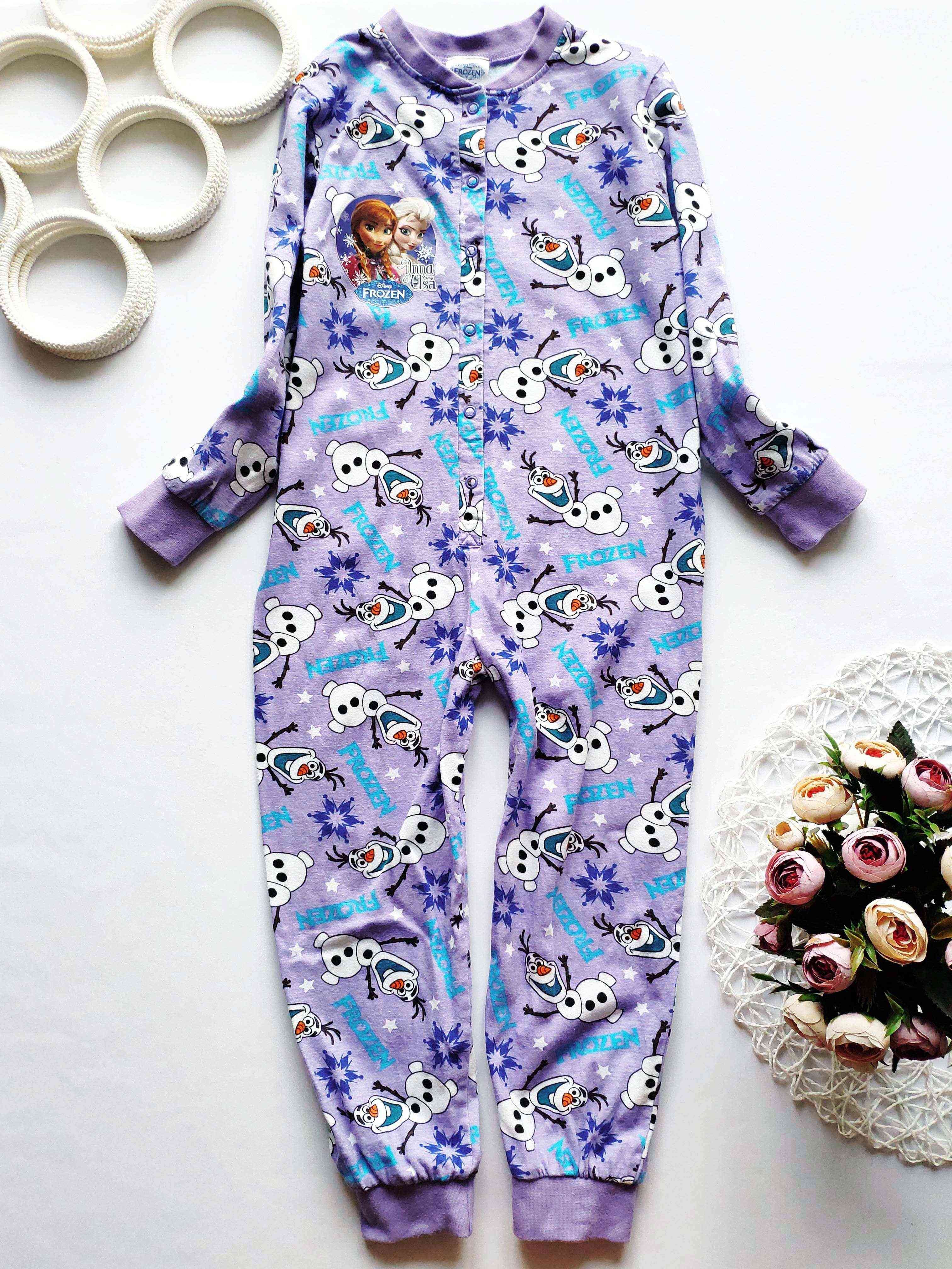 5,6 лет, рост 116 Слип для девочки Фроузен