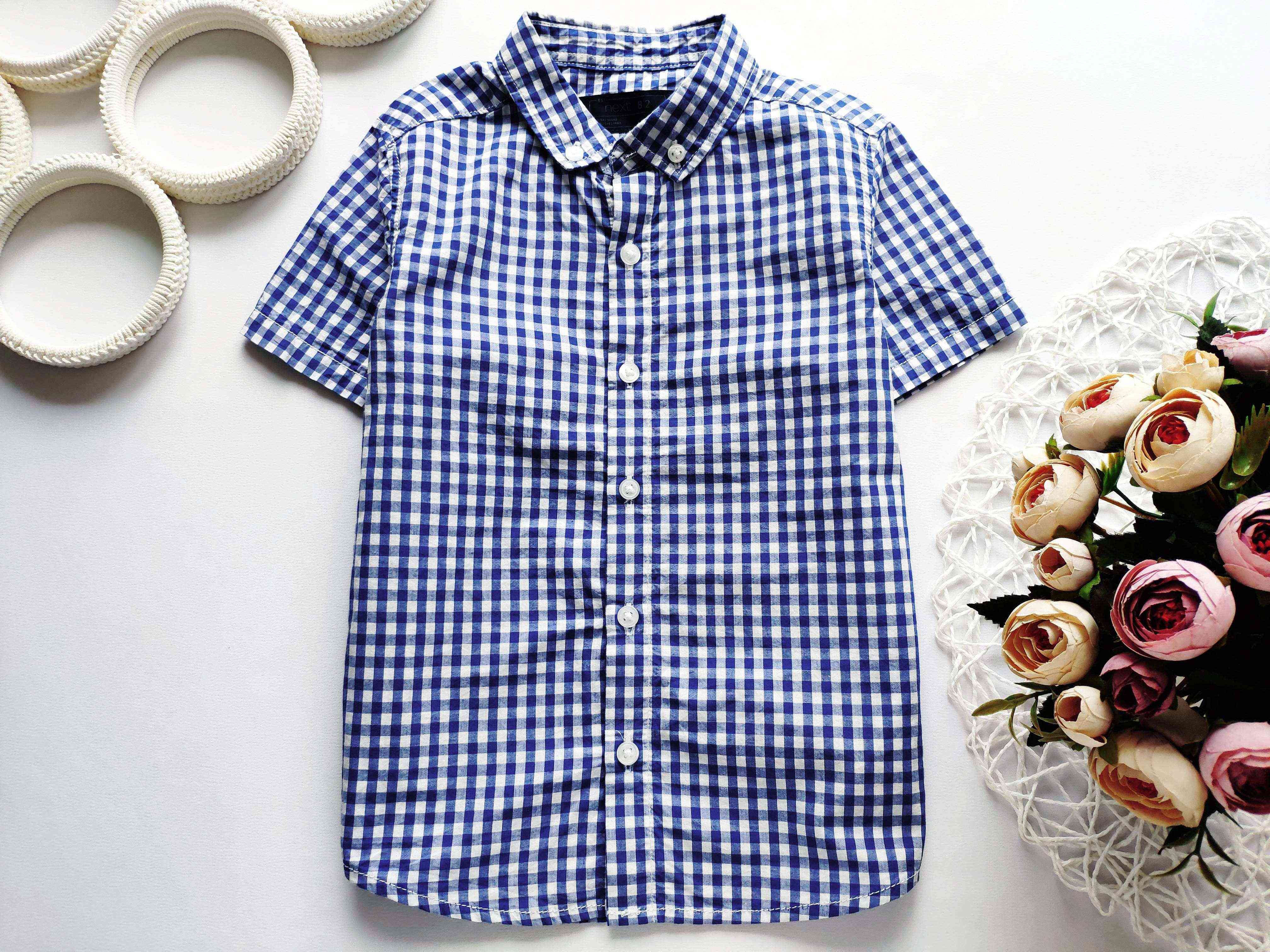 2,3 года, рост 98 Новая рубашка в клетку