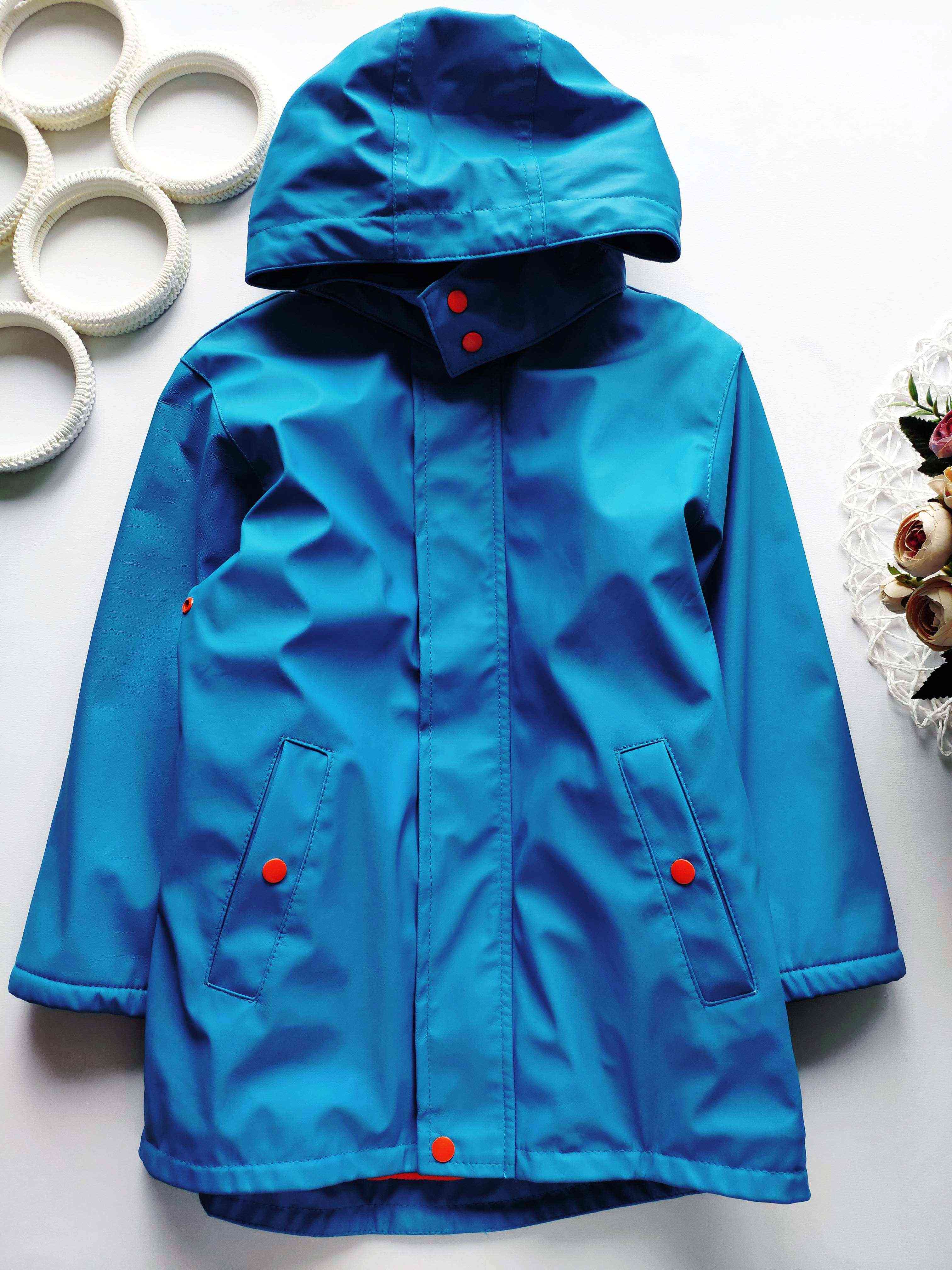 5,6 років, зріст 116 Вітрівка-дощовик на флісі