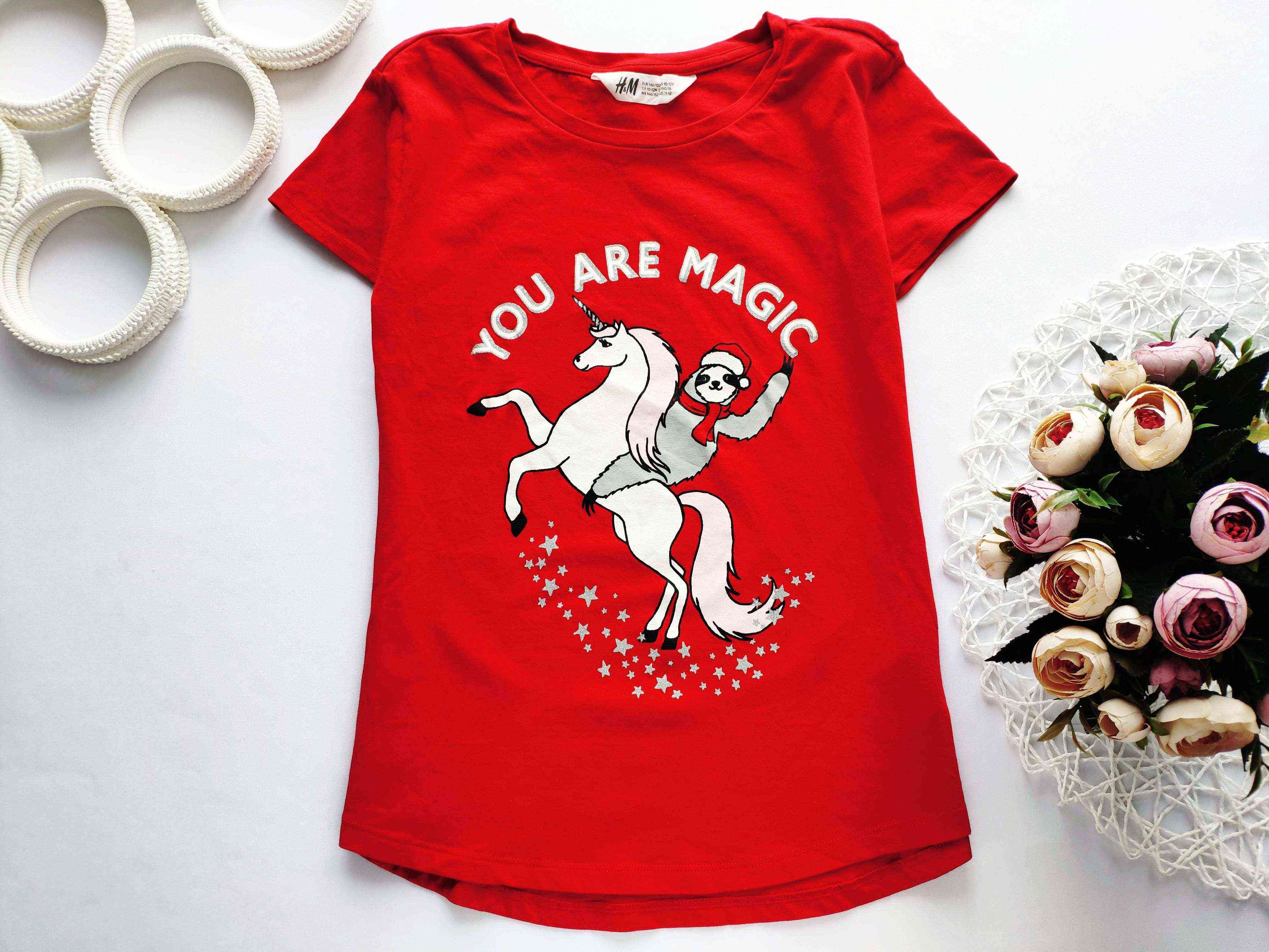 10,12 років, зріст 146,152 Футболка з одноріжком