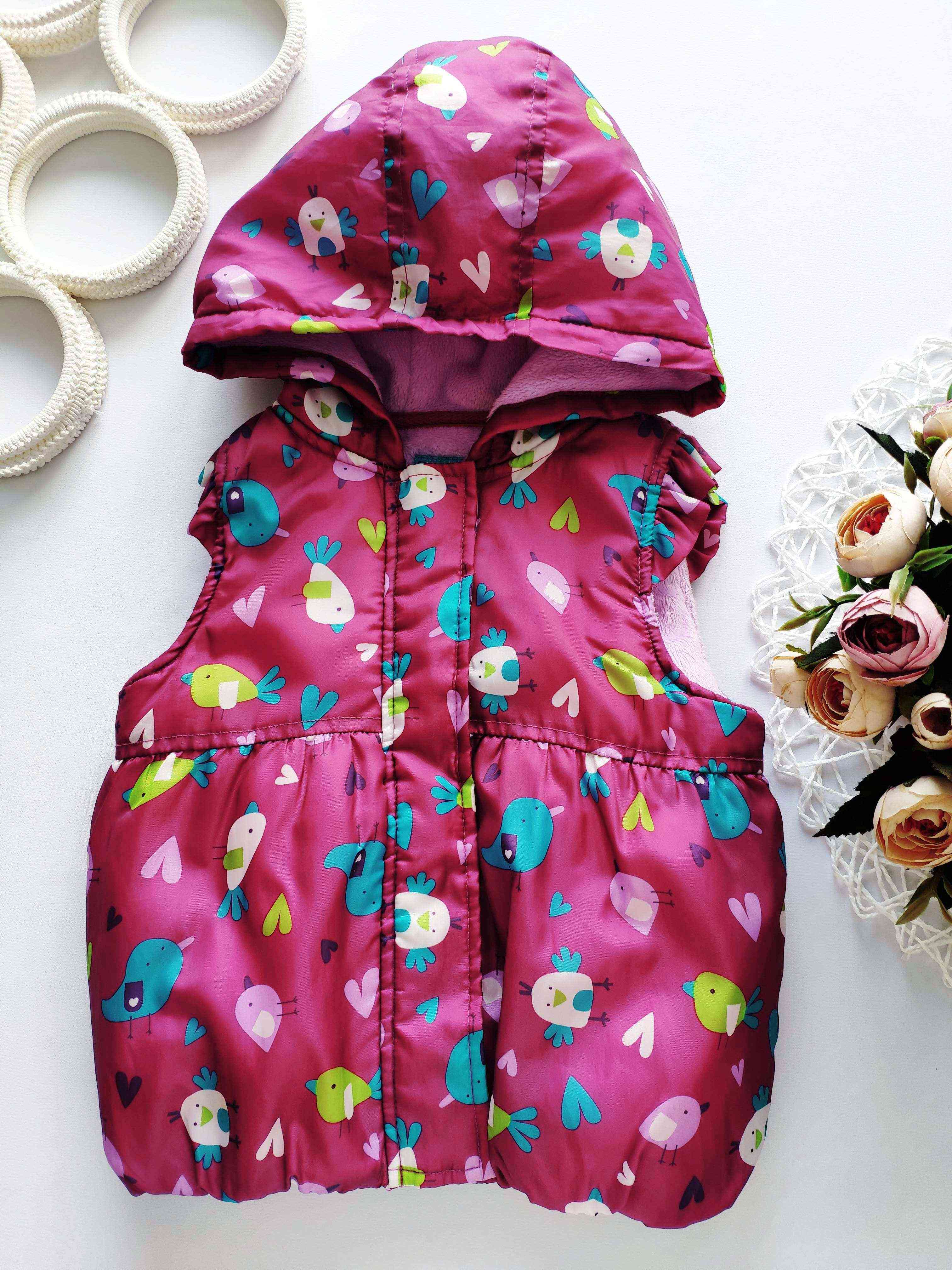 12\18 мес, рост 80\86 Теплая детская жилетка