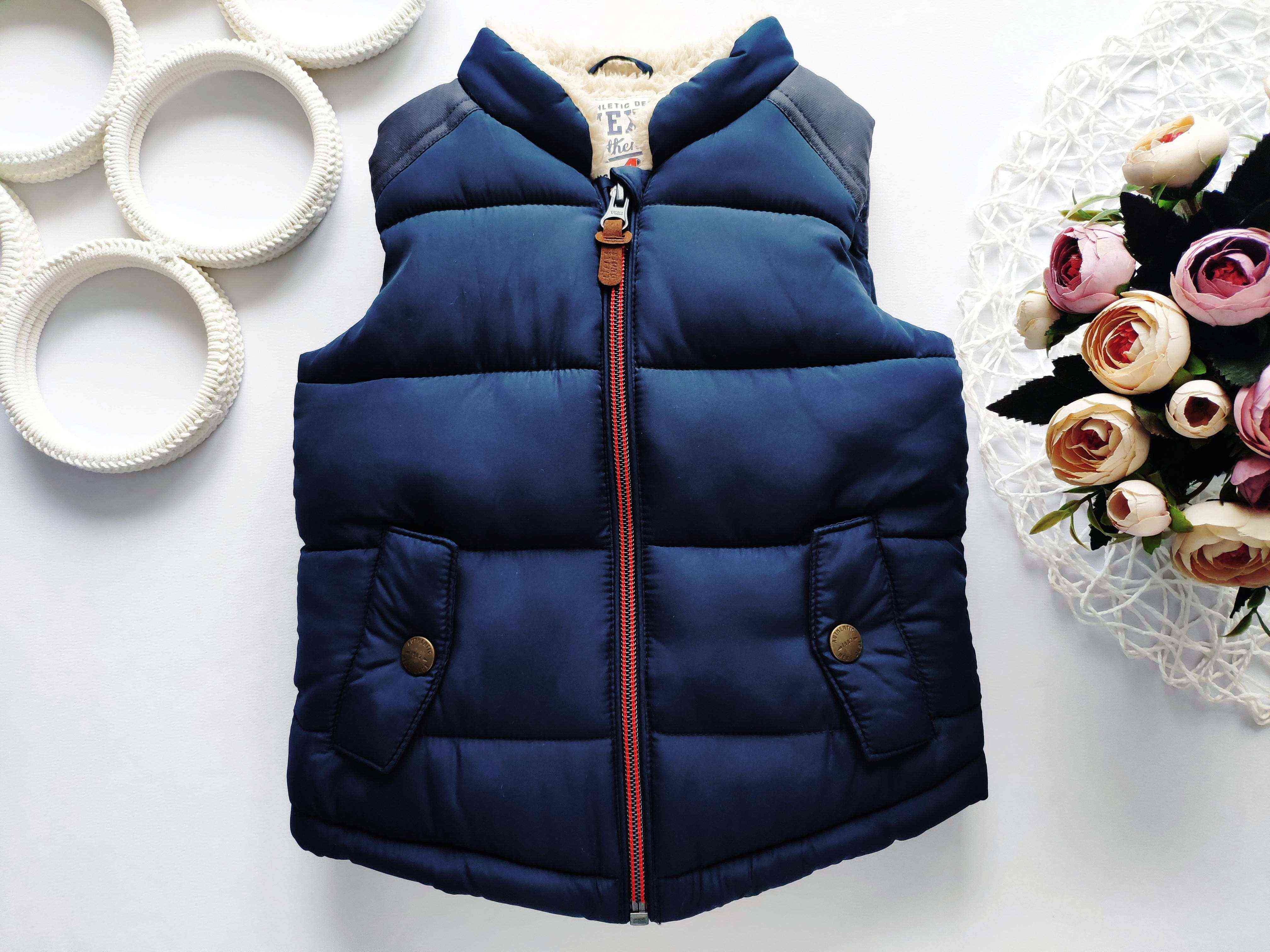 9,12 міс, зріст 80 Теплий дитячий жилет