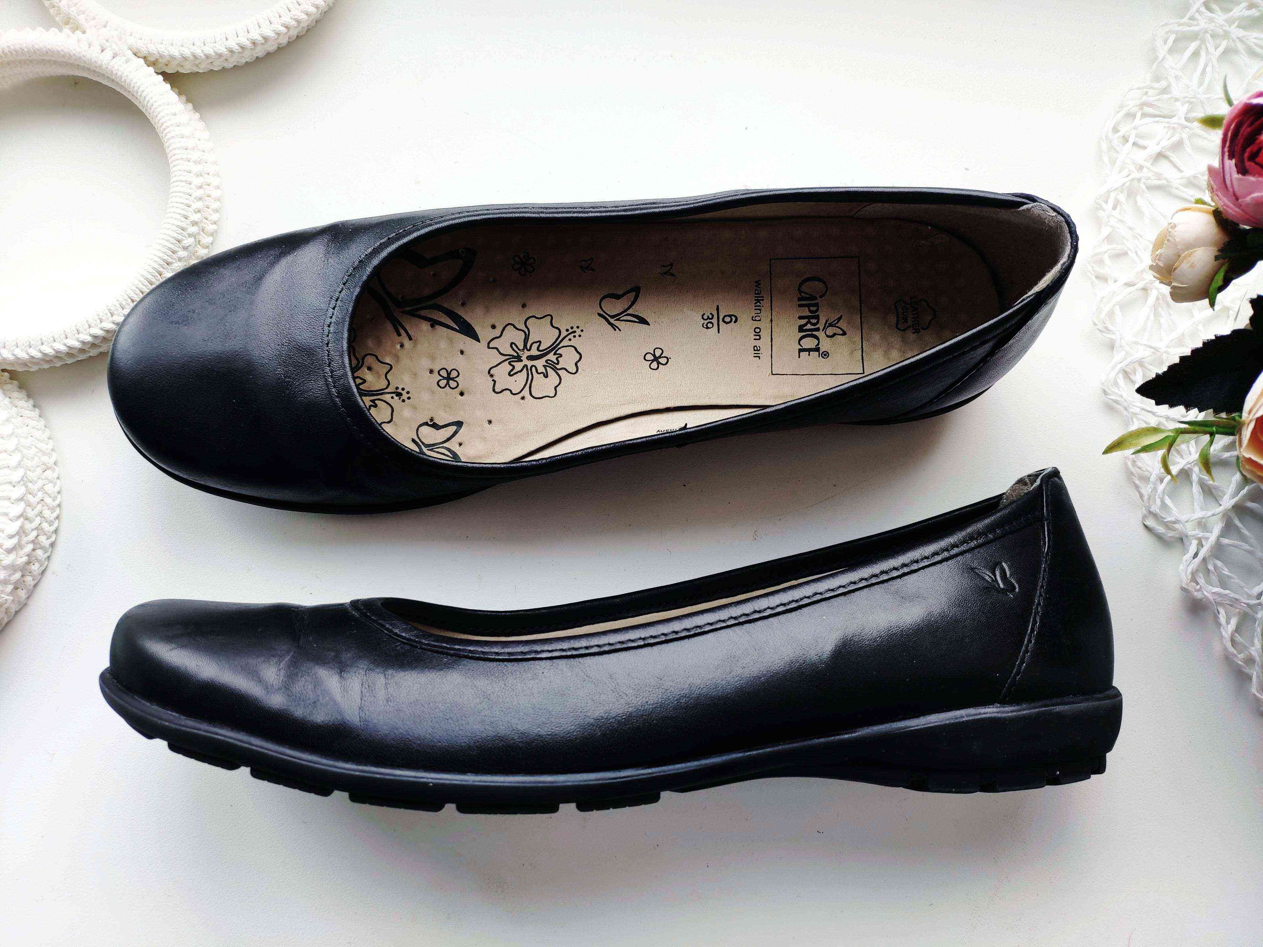 39 (25,5 см) Німеччина! Шкіряні балетки