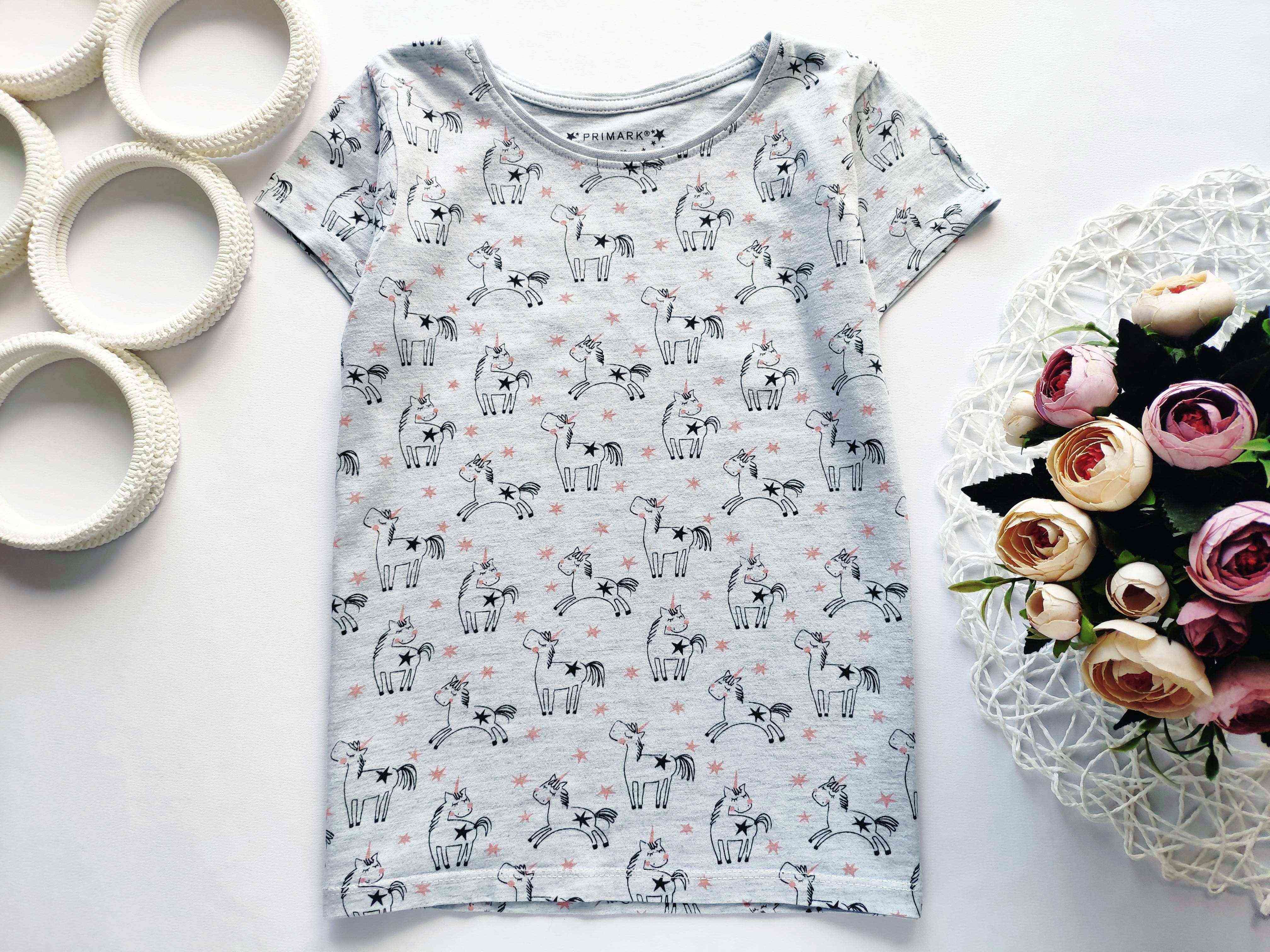 7,8 років, зріст 122,128 Футболка з одноріжками