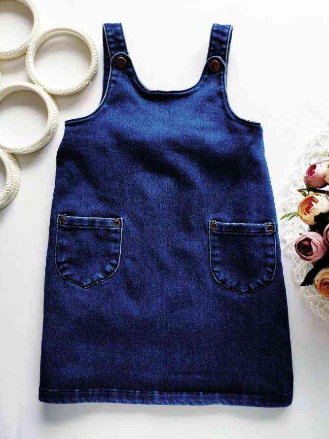 3,4 роки, зріст 104 Стрейчевий джинсовий сарафан