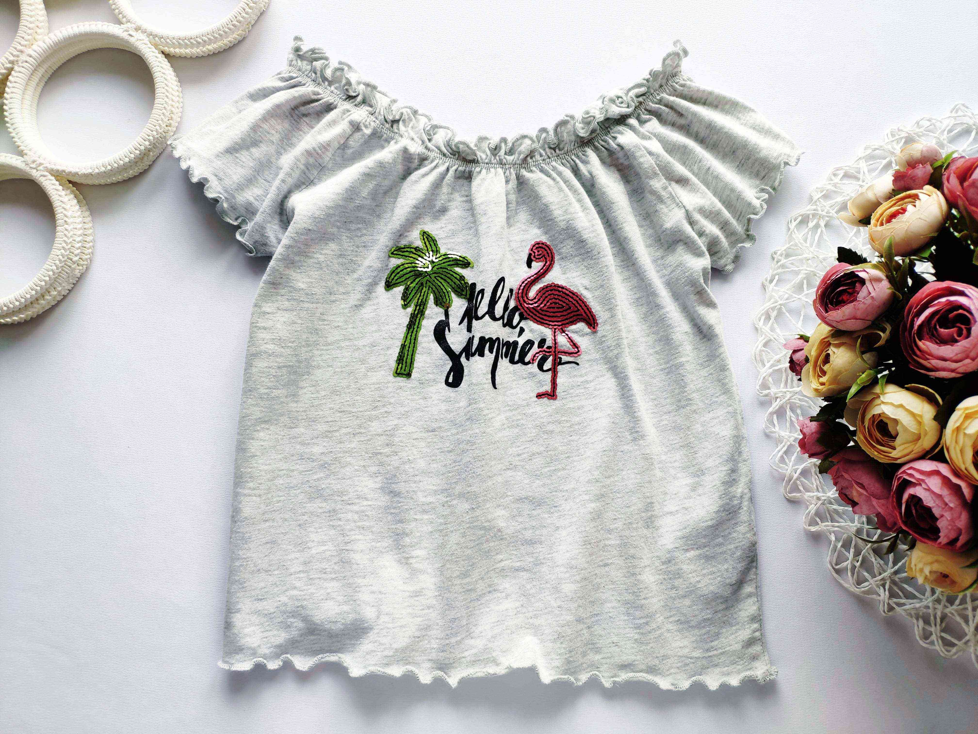 9,10 років, зріст 134,140 Футболка у паєтках