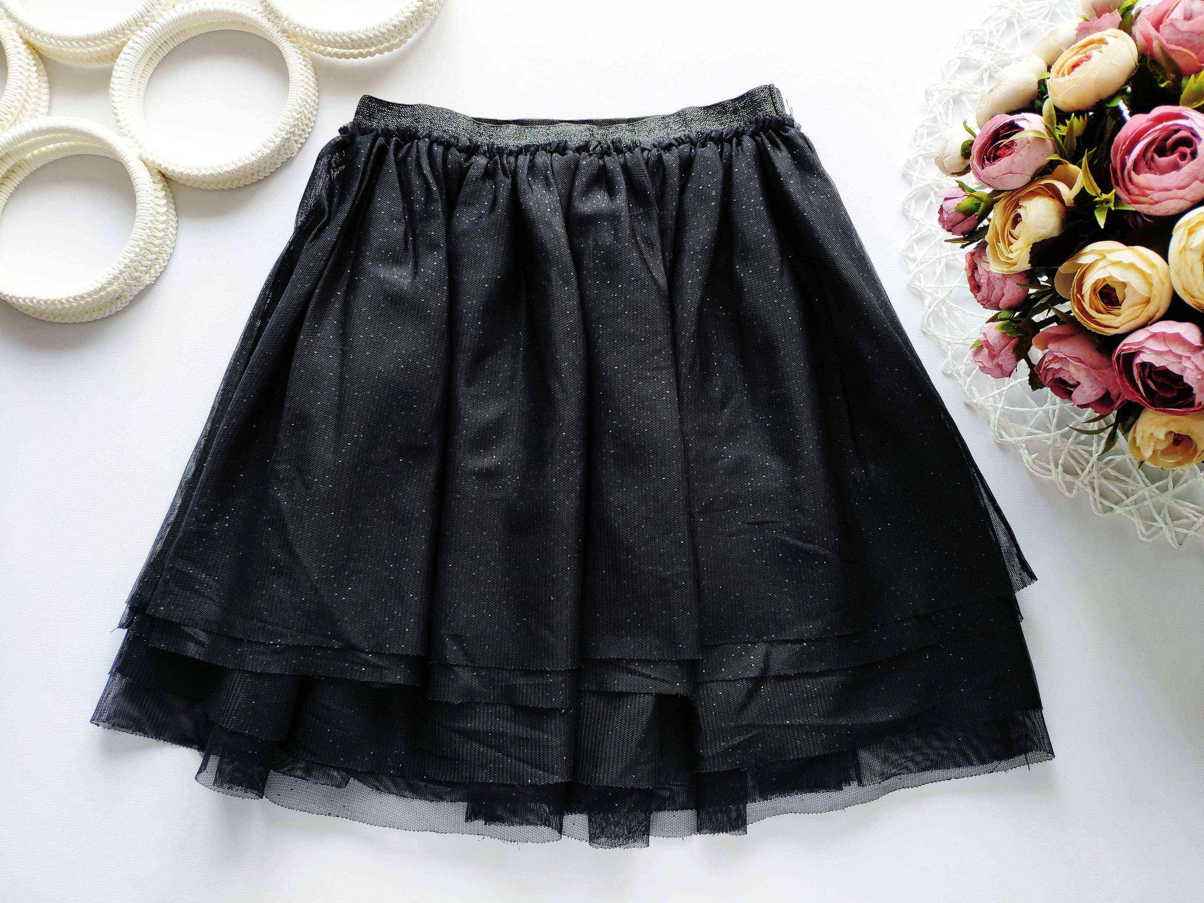 6,7 років, зріст 122 Чорна фатинова спідниця
