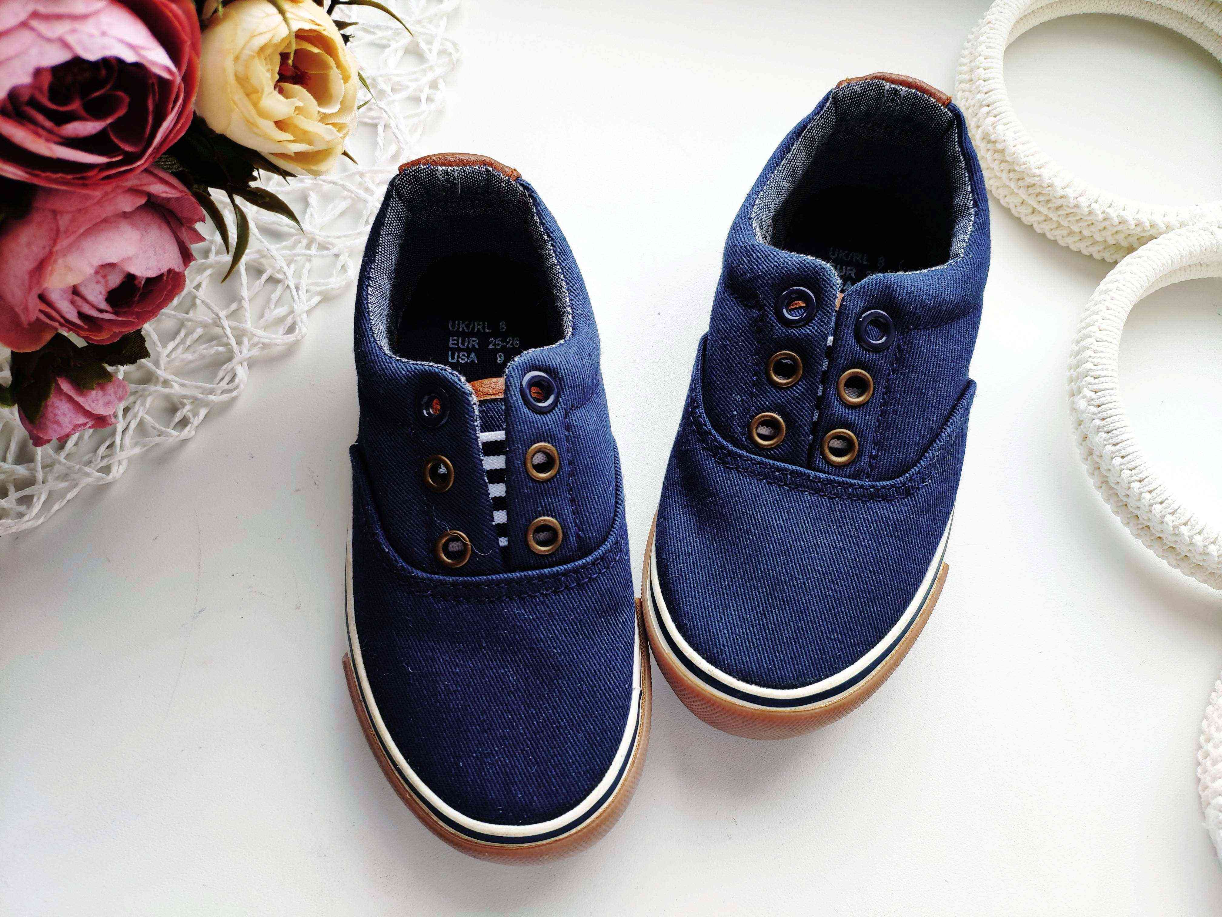 25-26 (16,5 см) Джинсовые кеды на резинке