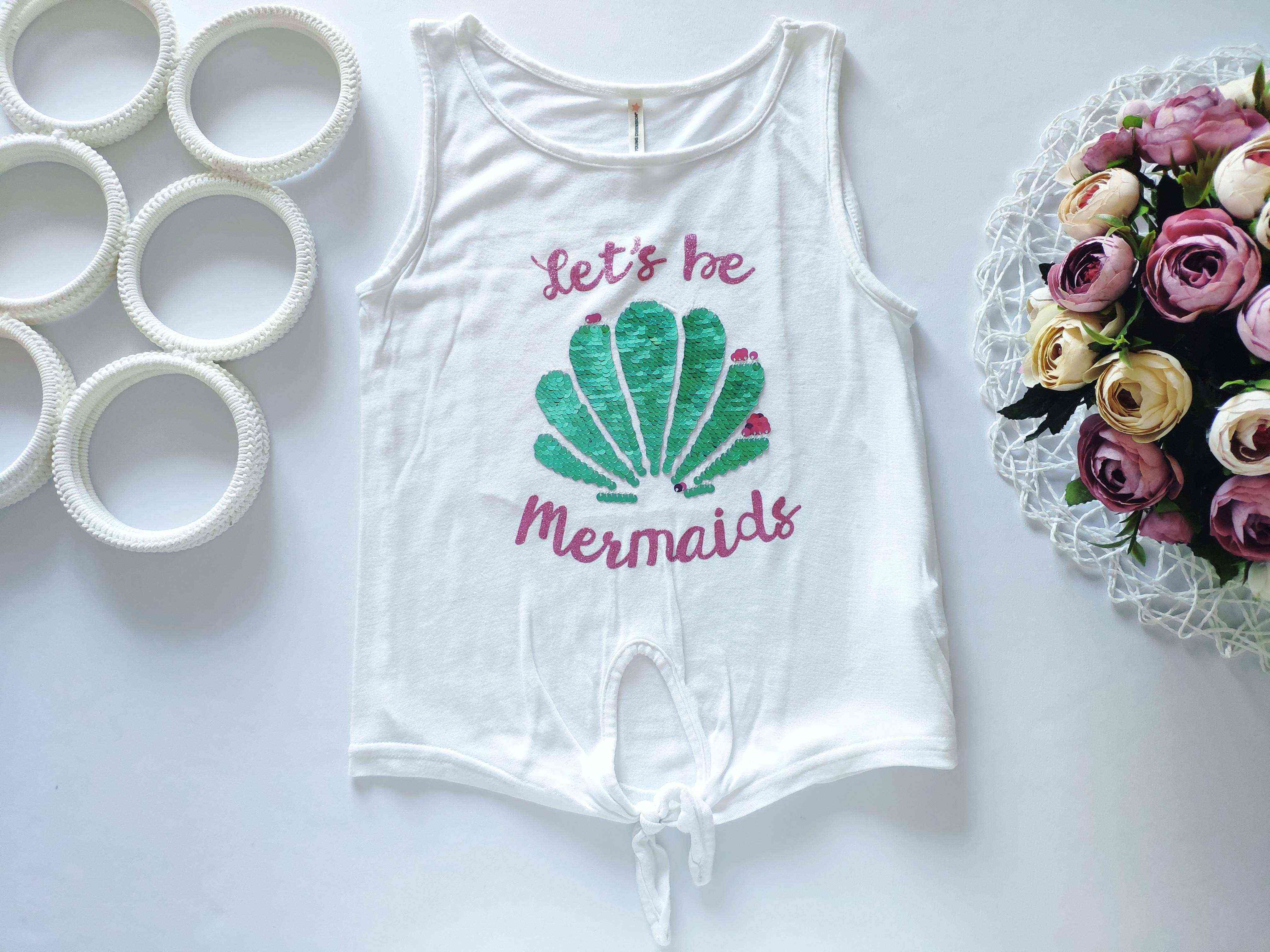 5,6 років, зріст 116 Майка з паєтками перевертень