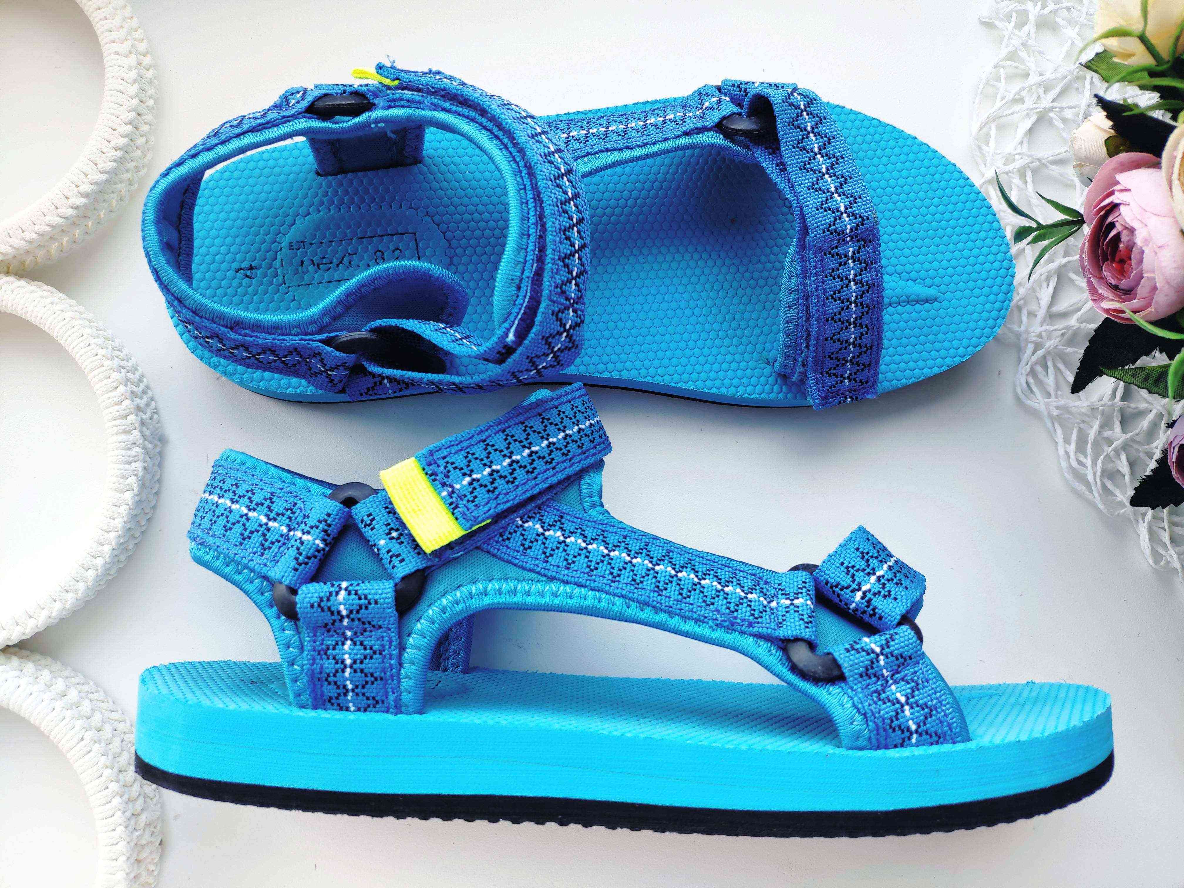 36-37 (24,5 см) Голубые сандали