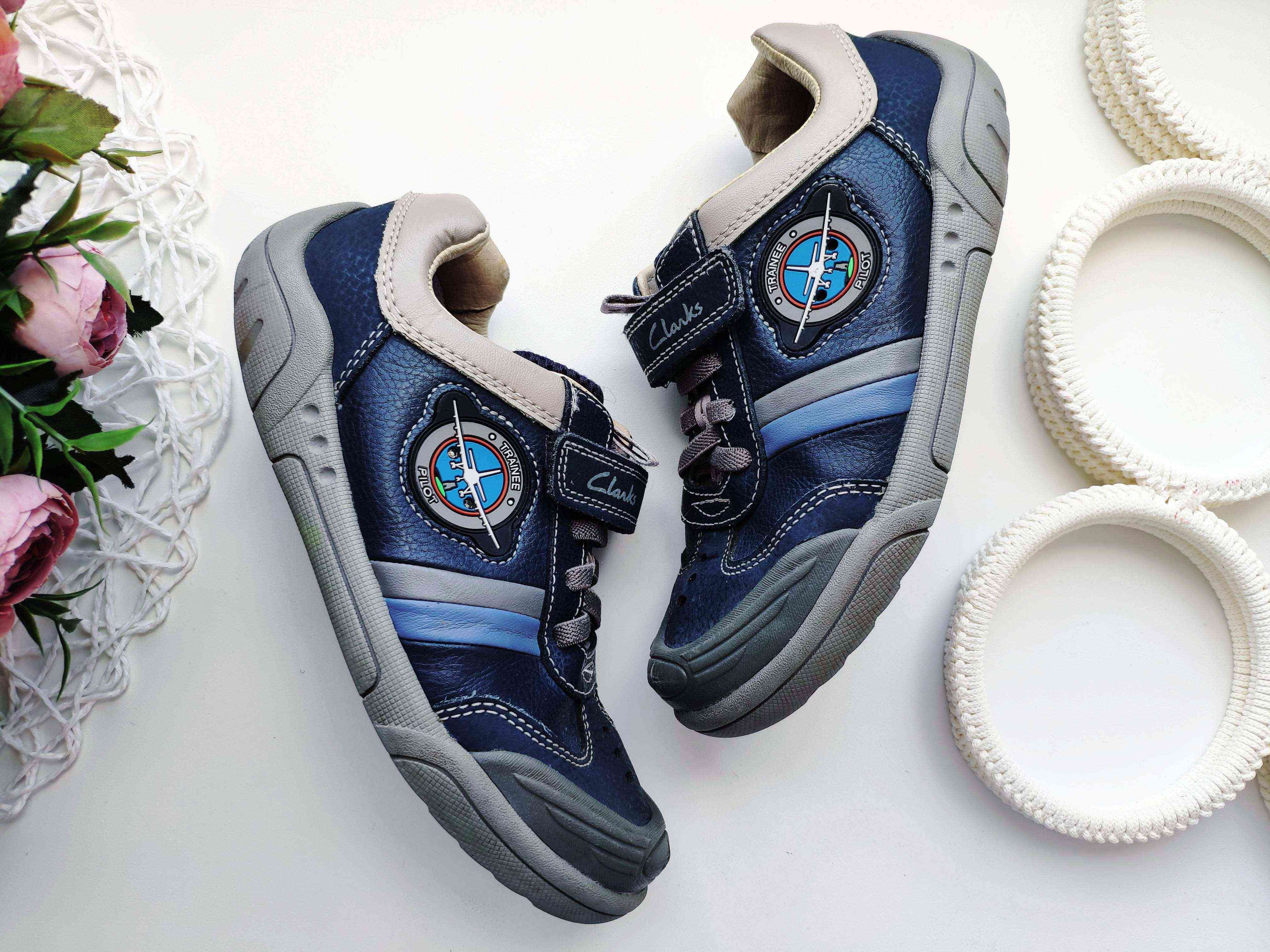 29 (19 см) Кожаные кроссовки с мигалками