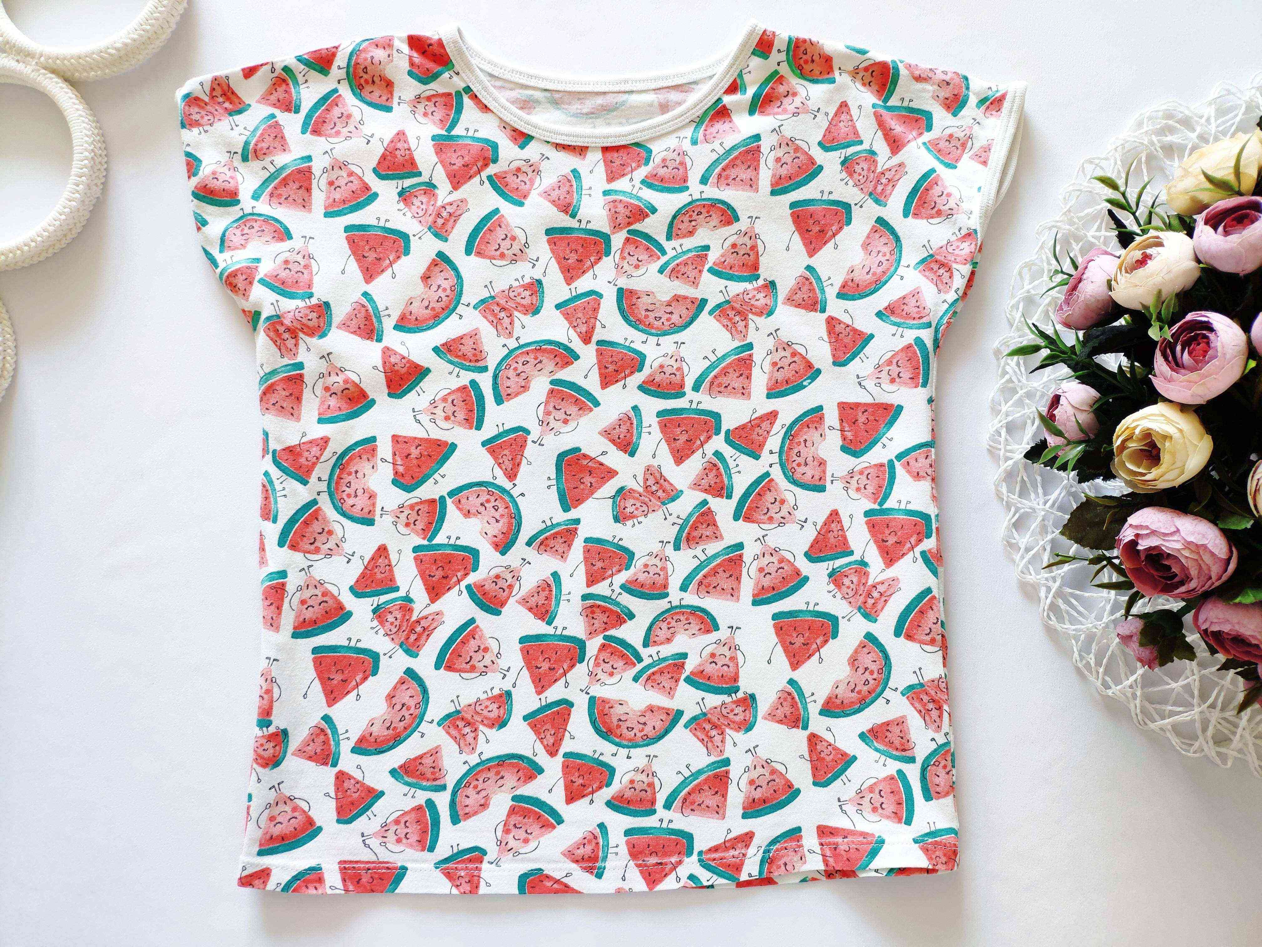 6,7 років, зріст 116,122 Футболка в кавунах