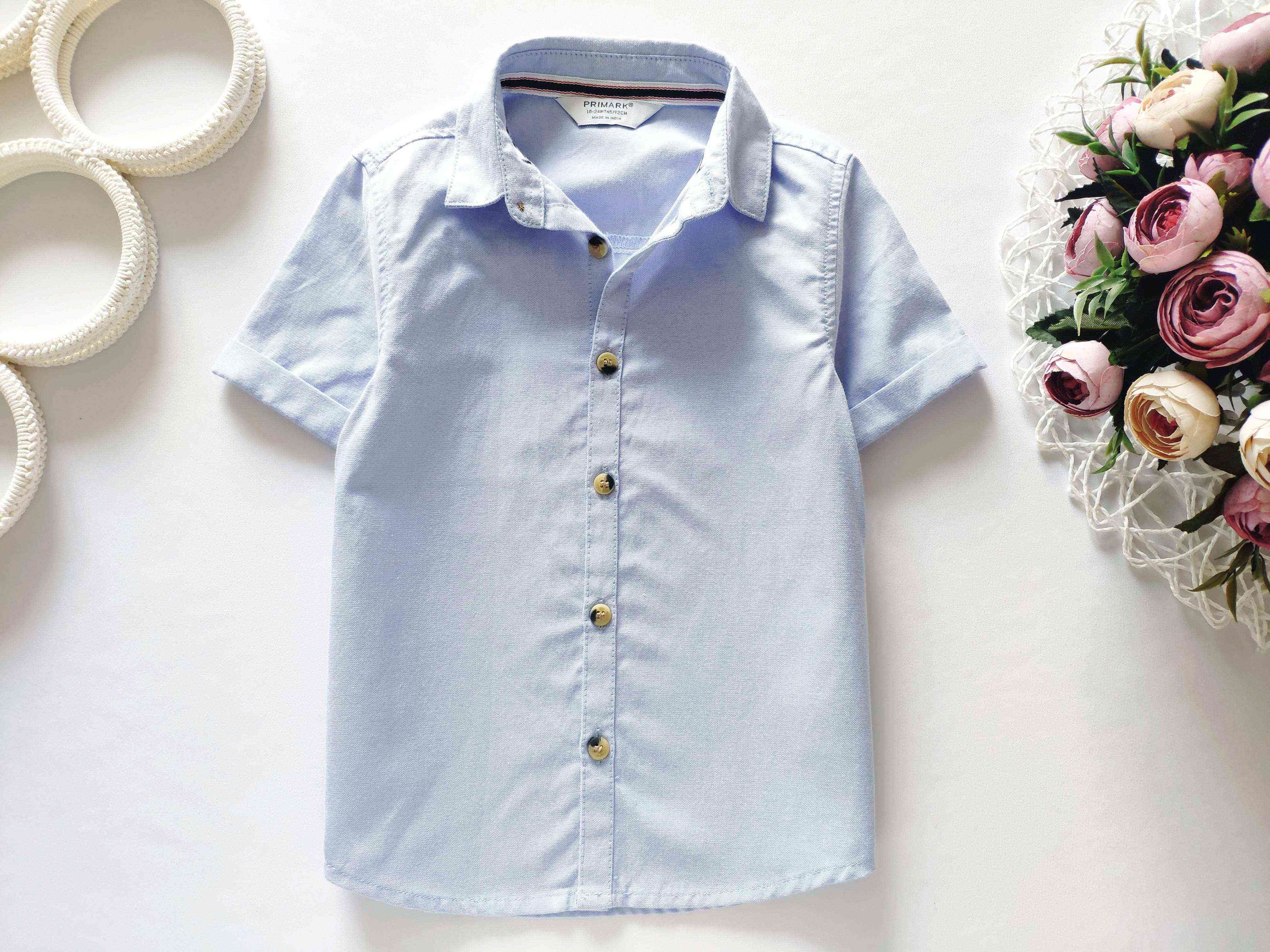 18\24 мес, рост 92 Рубашка для мальчика