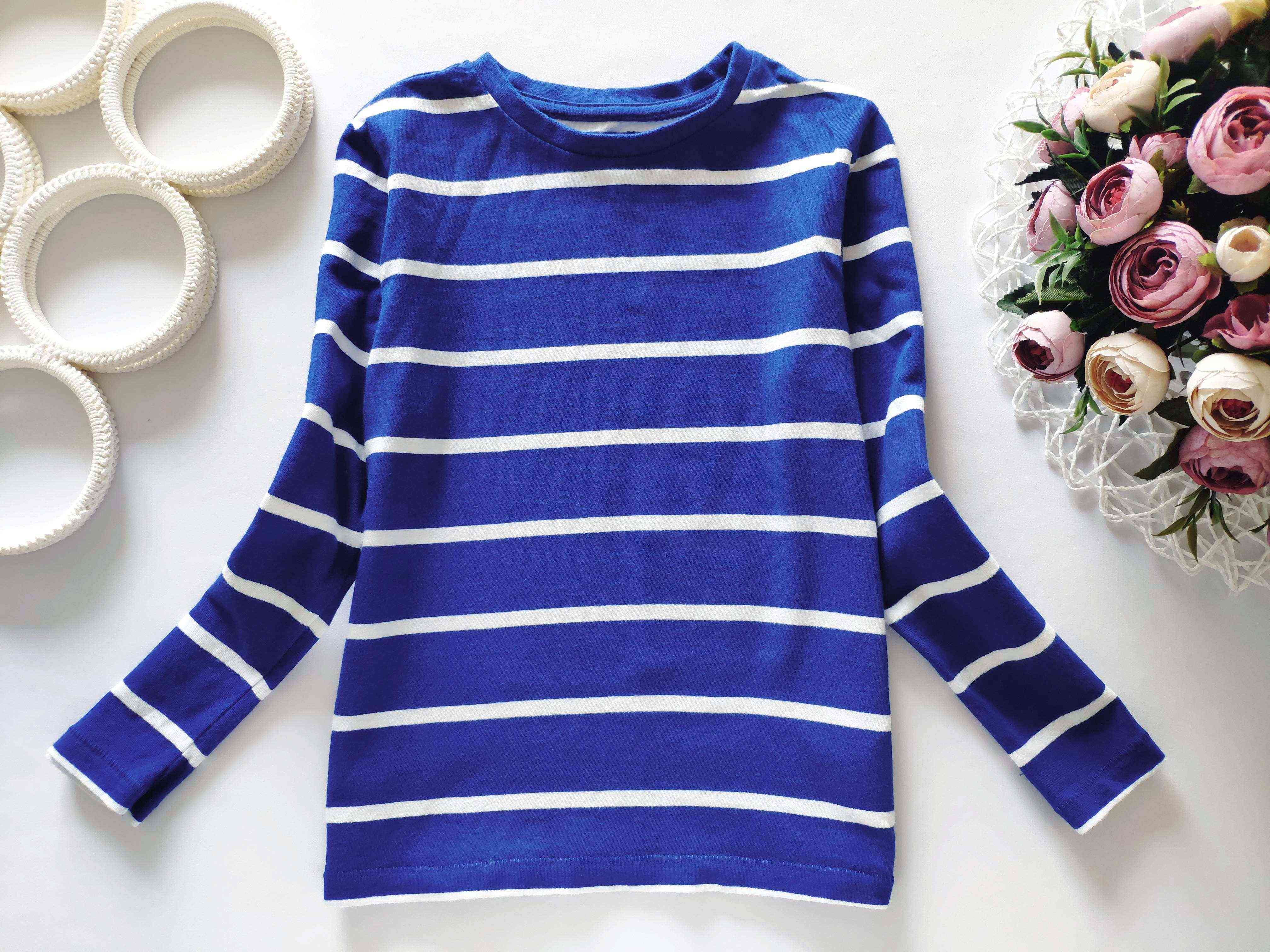 4,5 років, зріст 110 Смугастий лонгслів