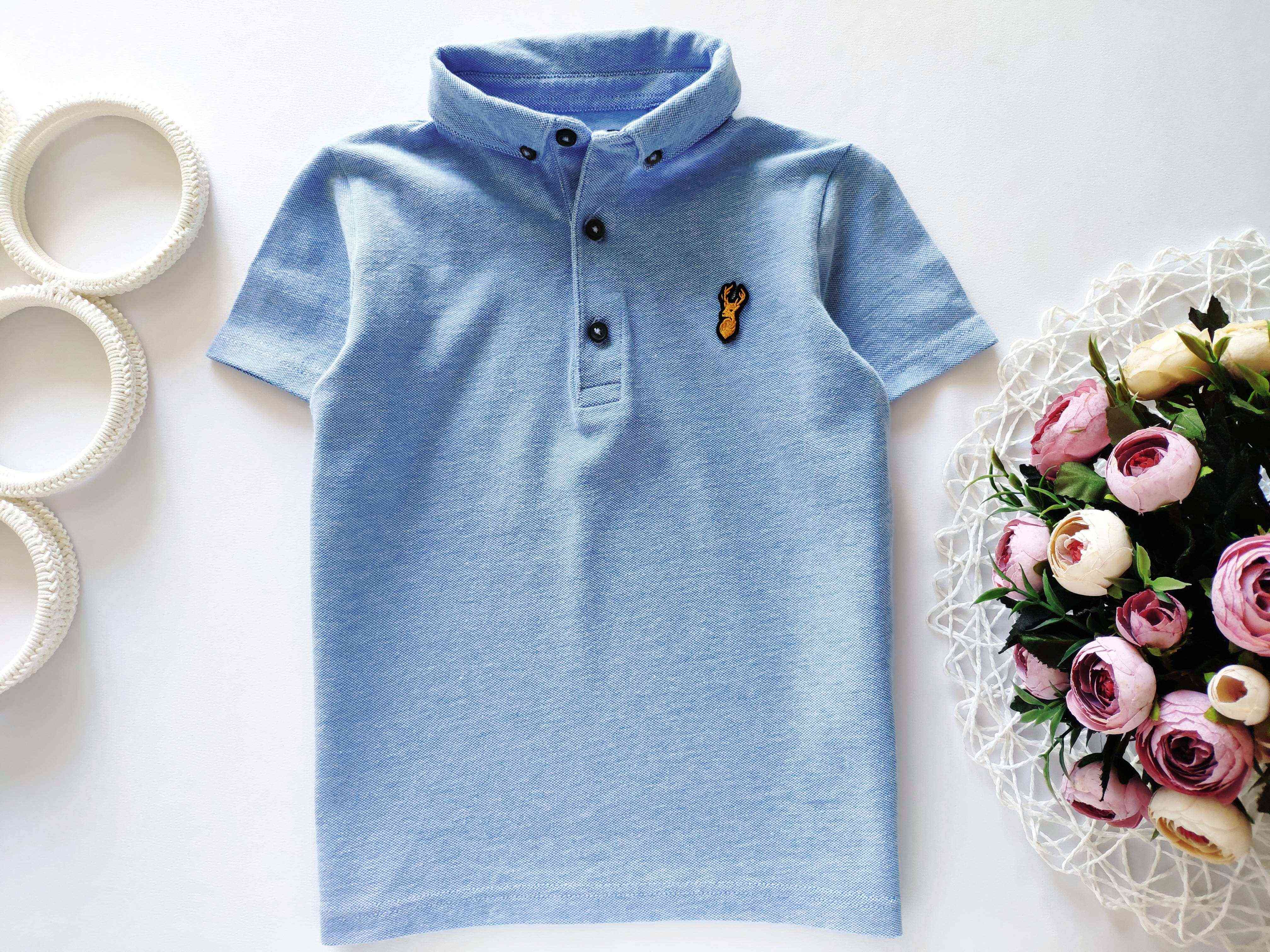 5-6 лет, рост 110-116 Поло для мальчика