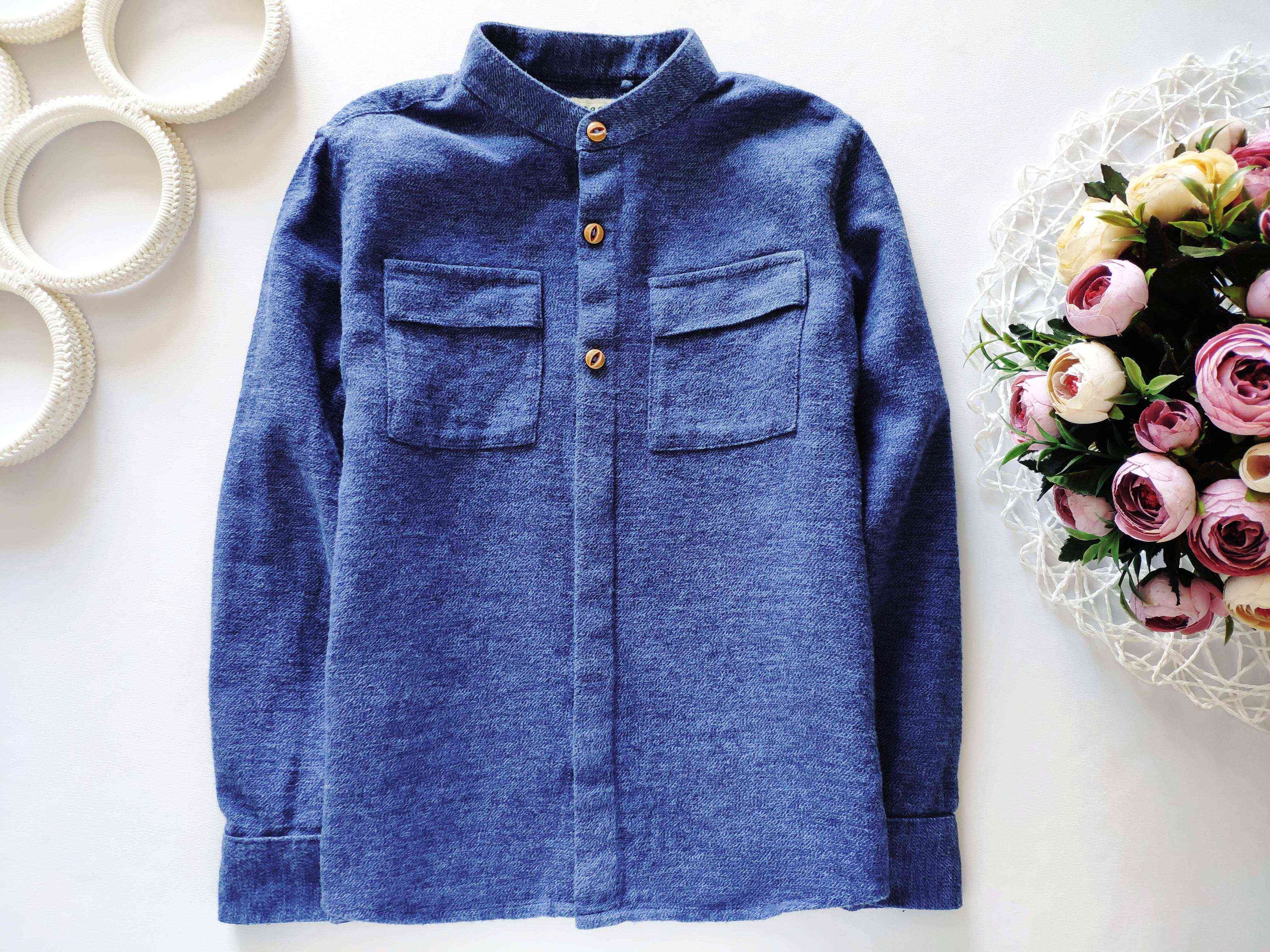 5,6 лет, рост 110,116 Теплая рубашка