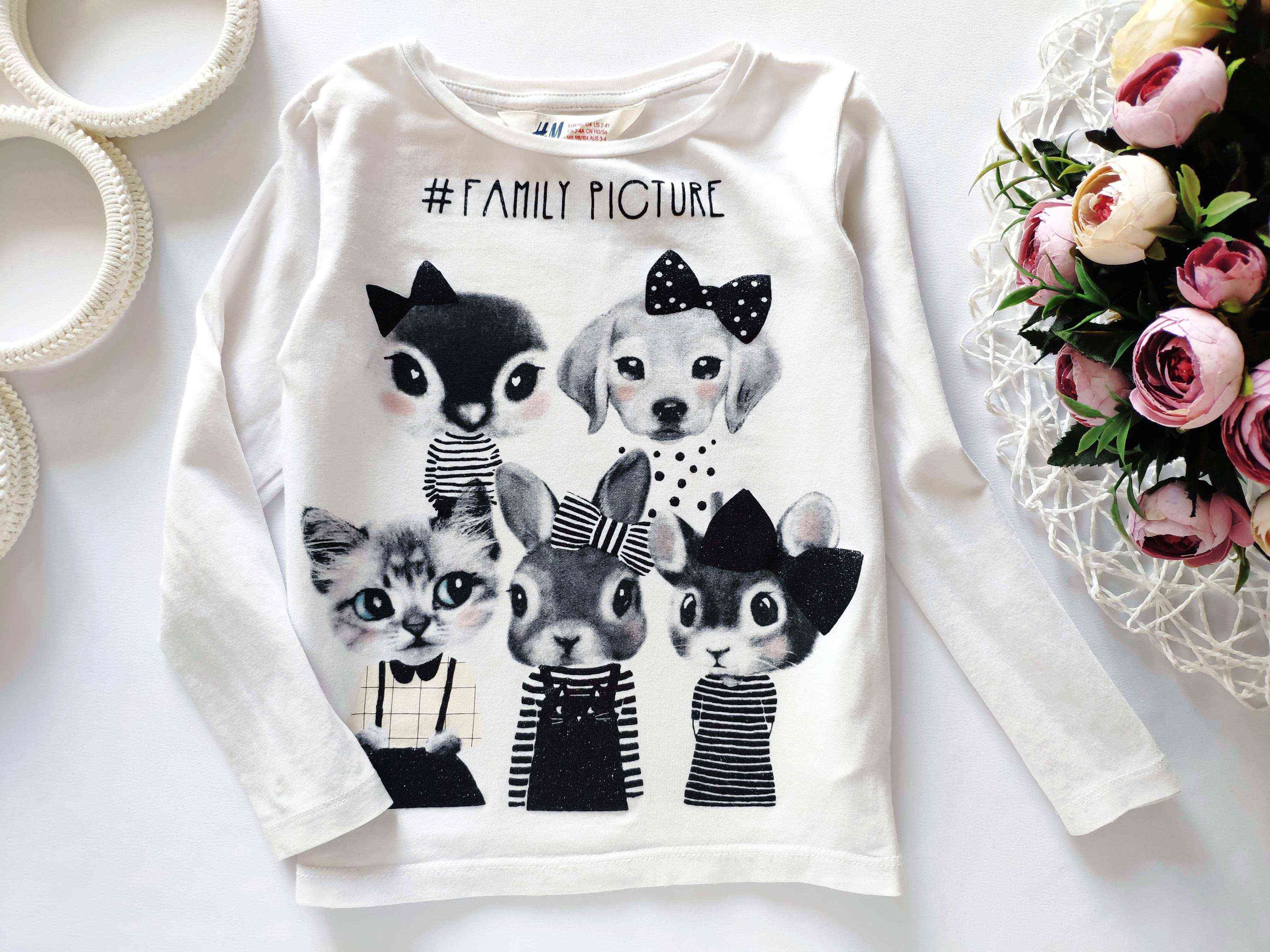 2,4 роки, зріст 98,104 Жіночий лонгслів з кошенятами