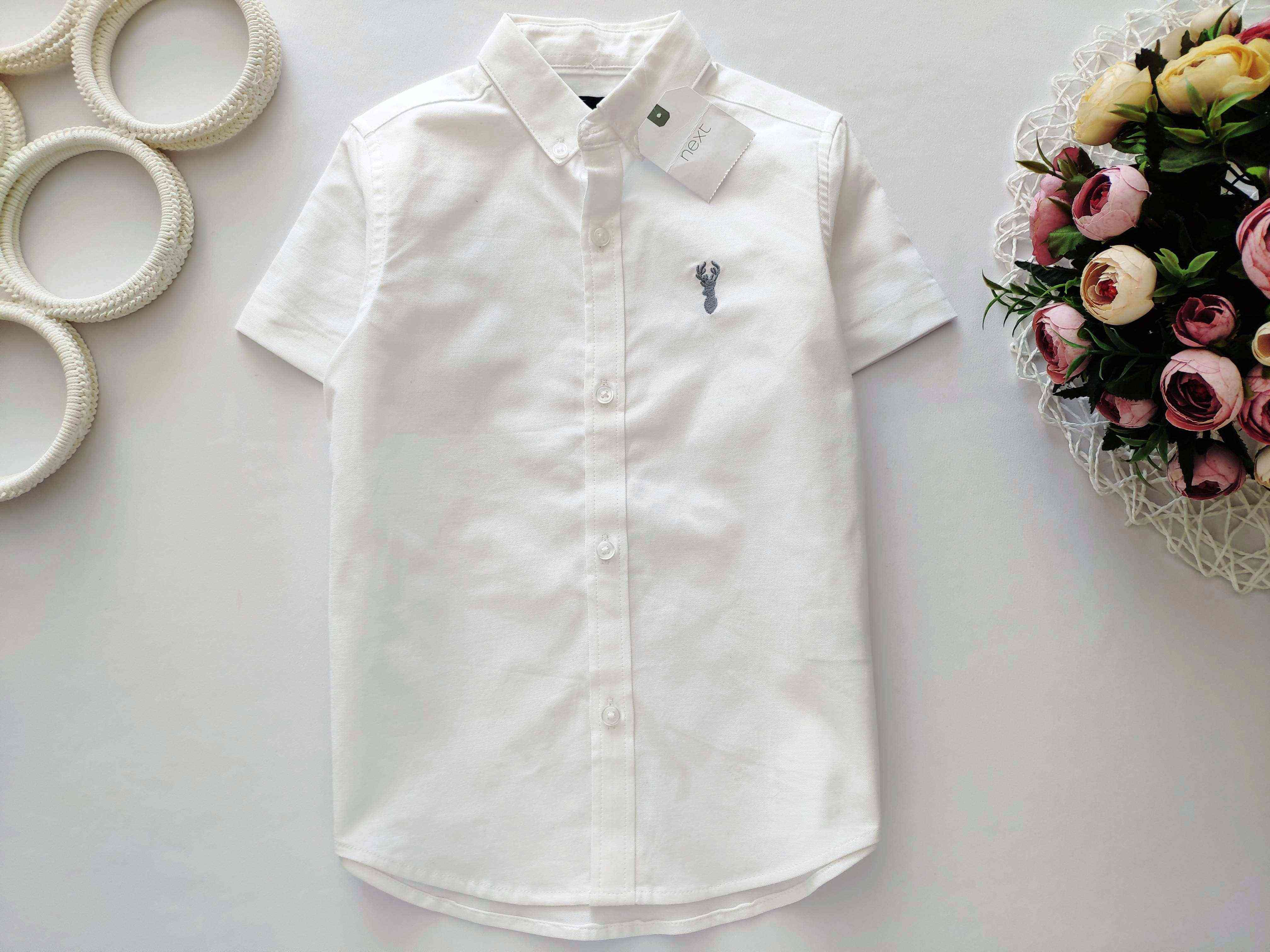 4 года, рост 104 Новая белая рубашка