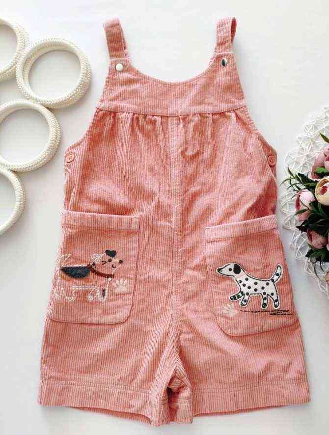 5,6 років, зріст 110,116 Пудровий комбінезон