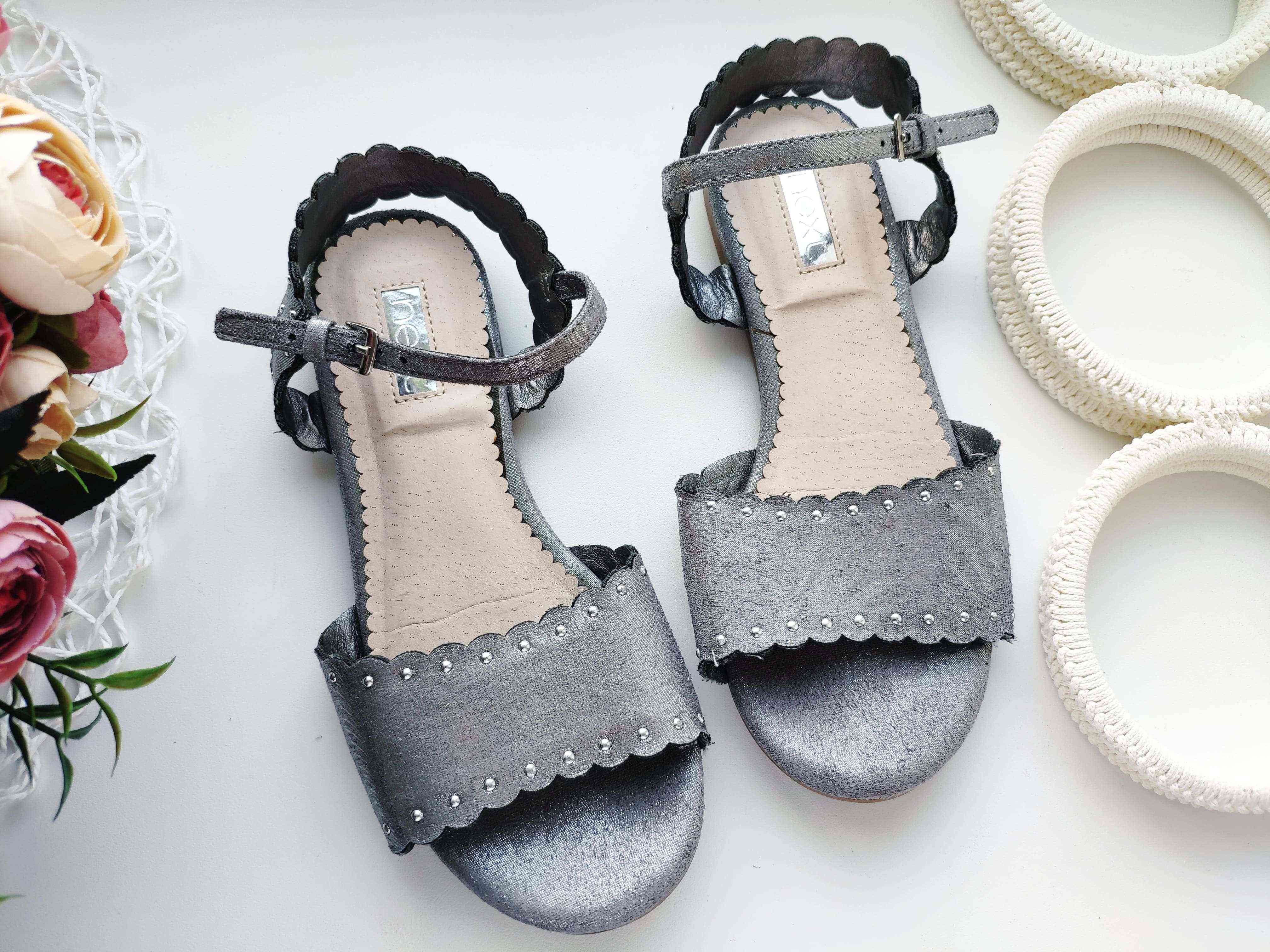 30 (19,5 см) Сріблясті сандалі