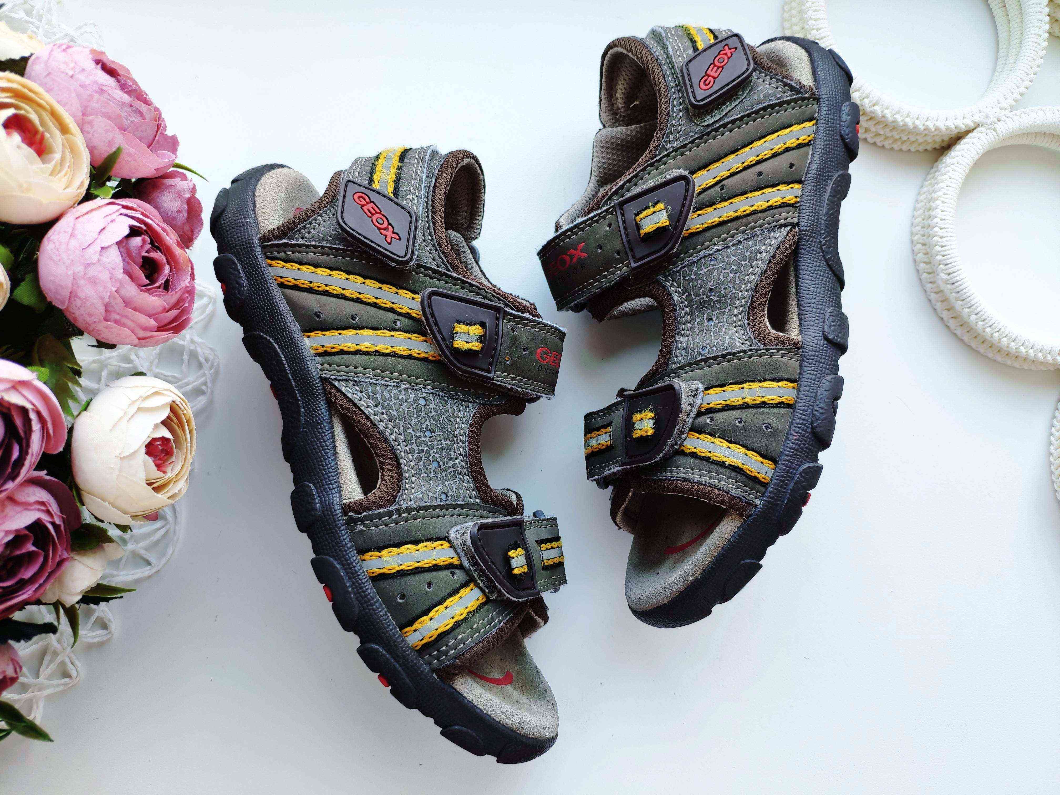 32 (21 см) Кожаные сандали