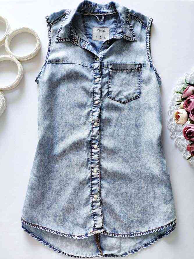 12,13 років, зріст 158 Легка джинсова сорочка