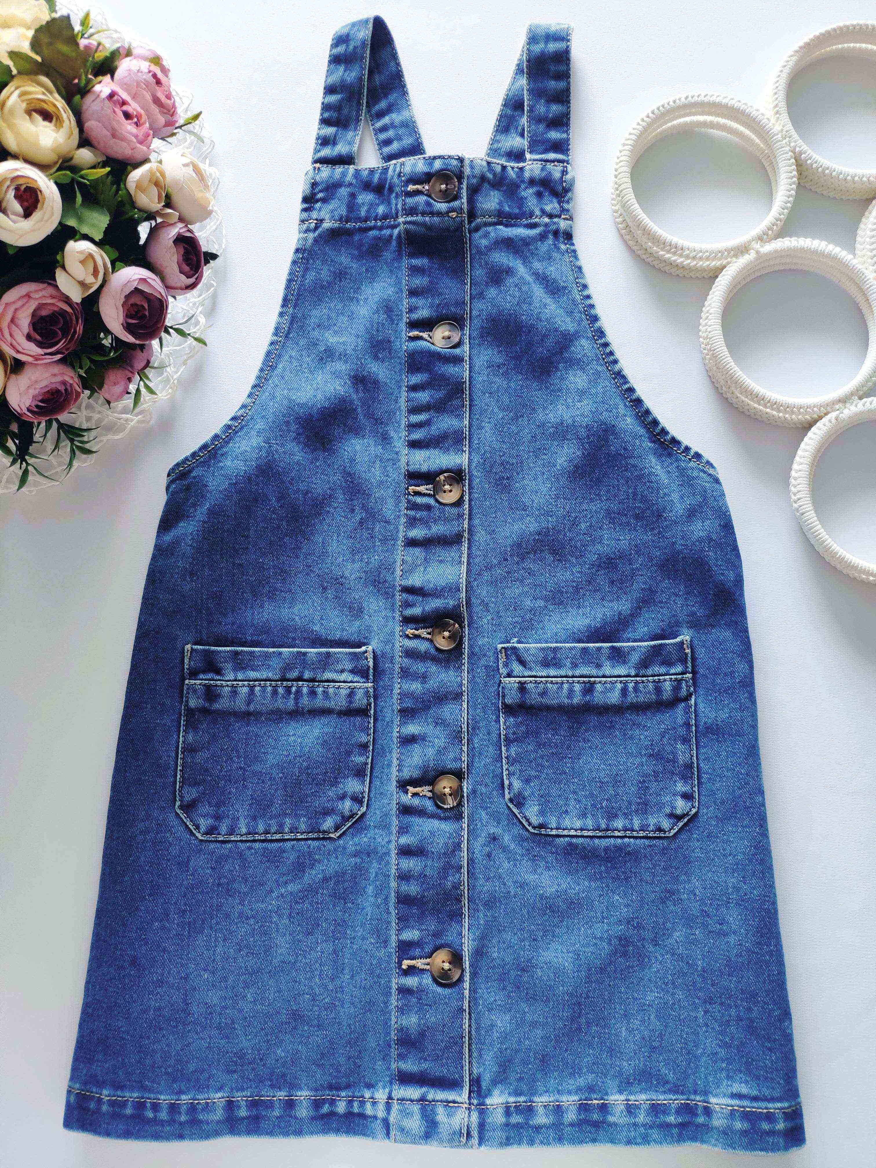 8 років, зріст 128 Джинсовий сарафан