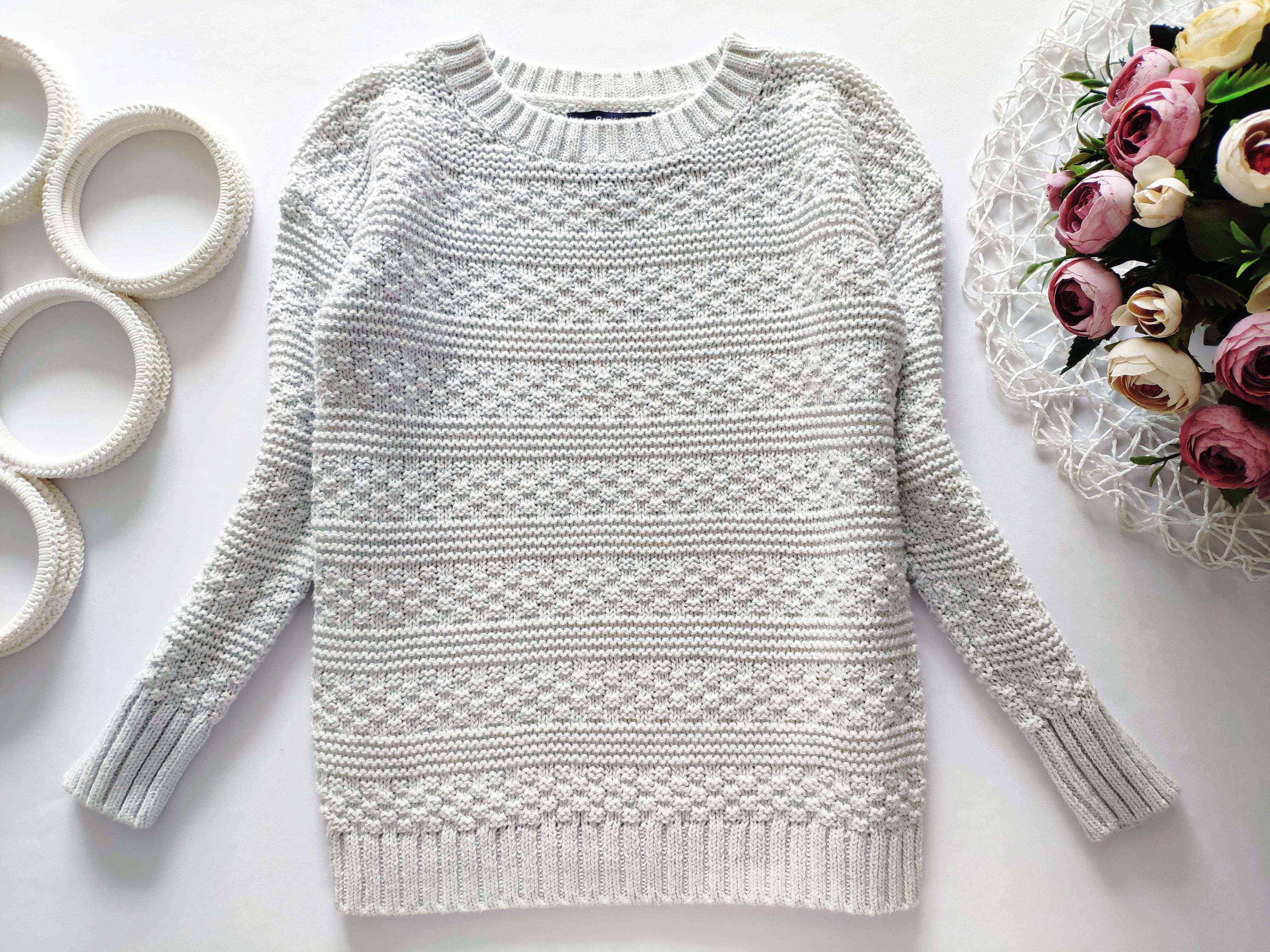 4,5 років, зріст 110 Котоновий светр із люрексом