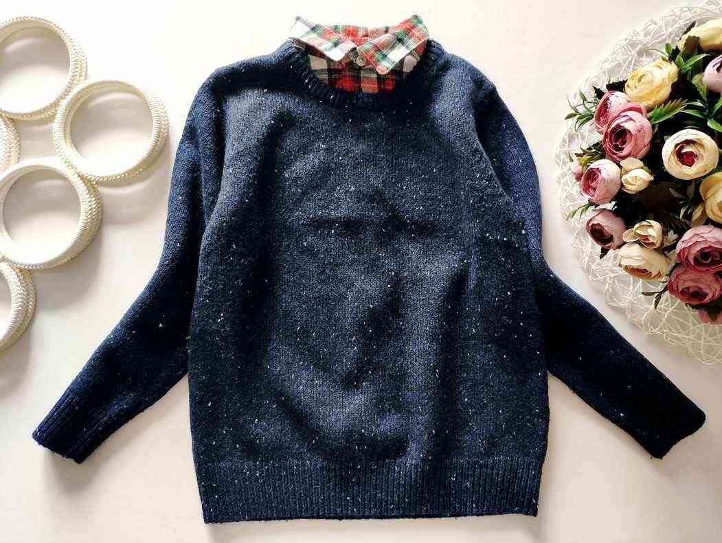 4,5 років, зріст 110 Теплий светр-обманка