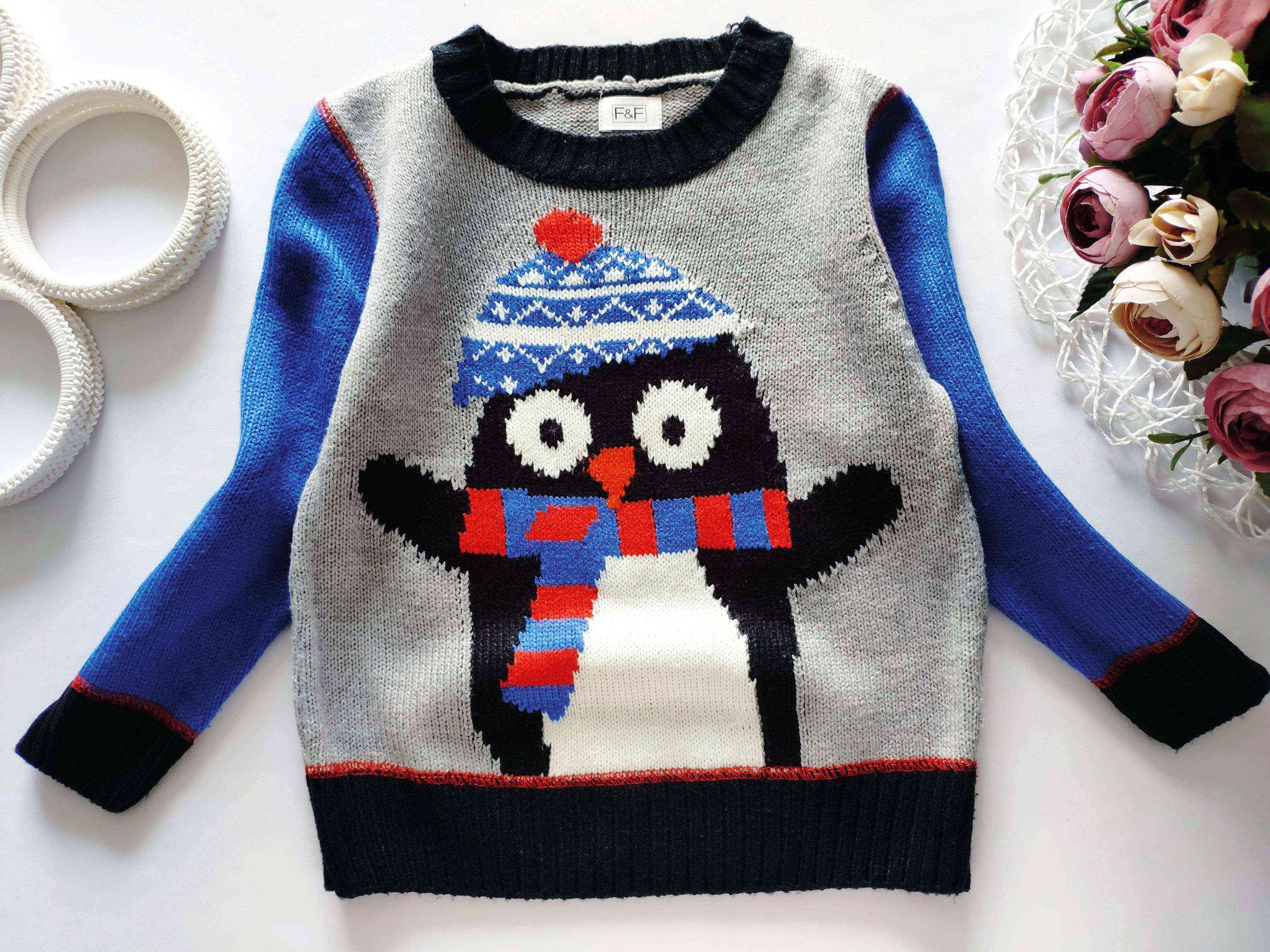 18\24 міс, зріст 92 Светр з пінгвіном