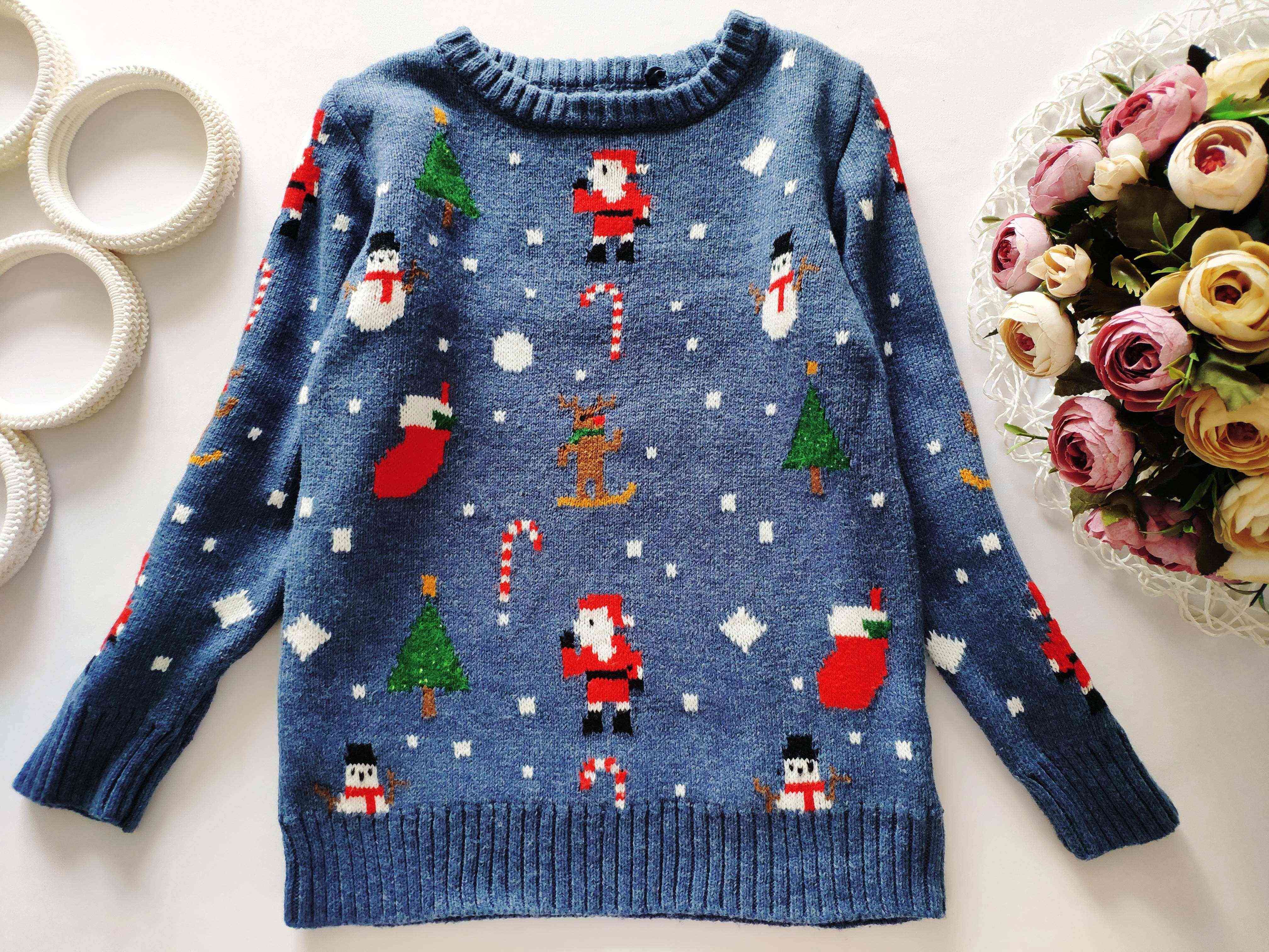 6 років, зріст 116 Теплий новорічний светр