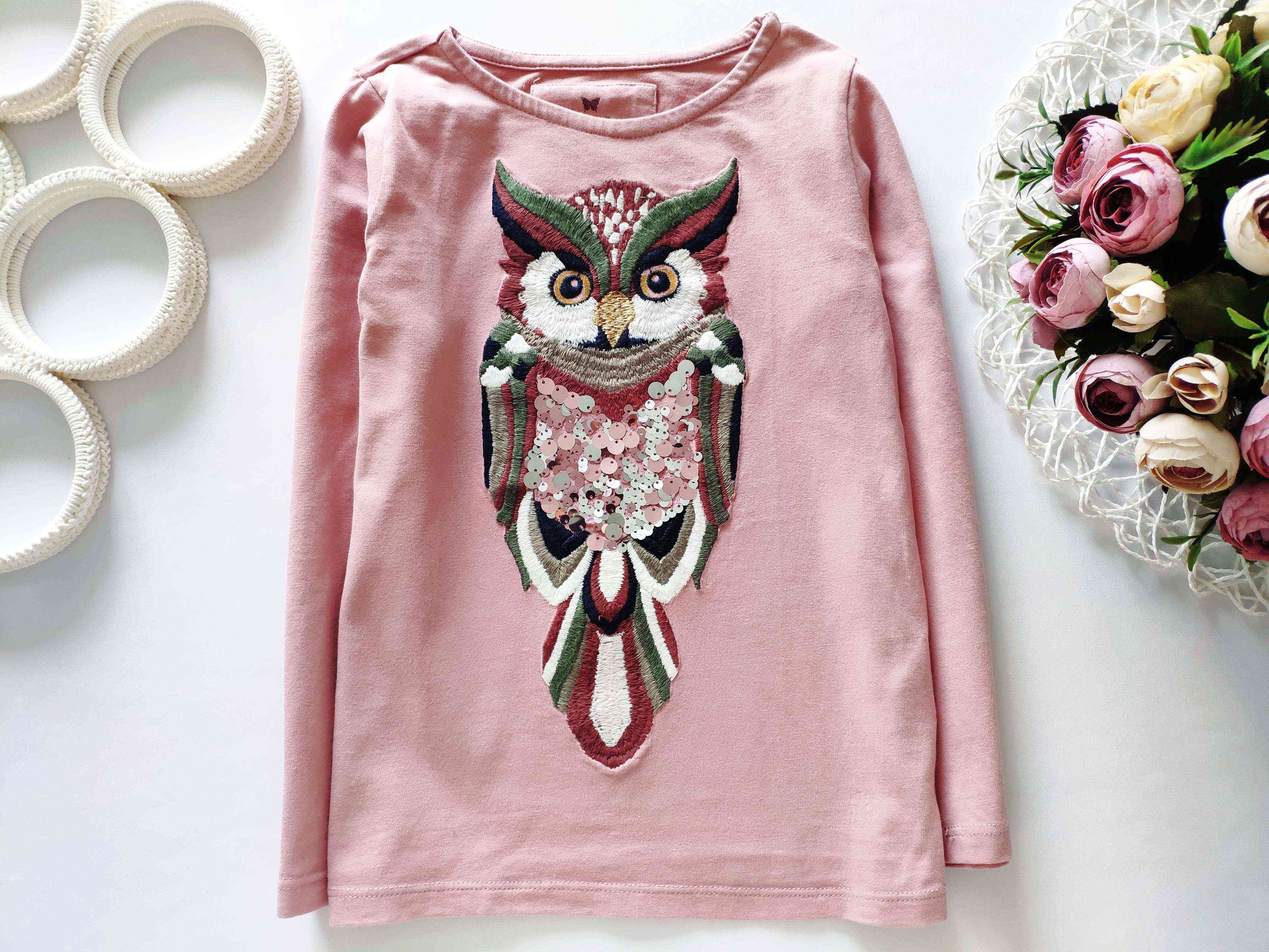 6,7 років, зріст 116,122 Лонгслів із совою