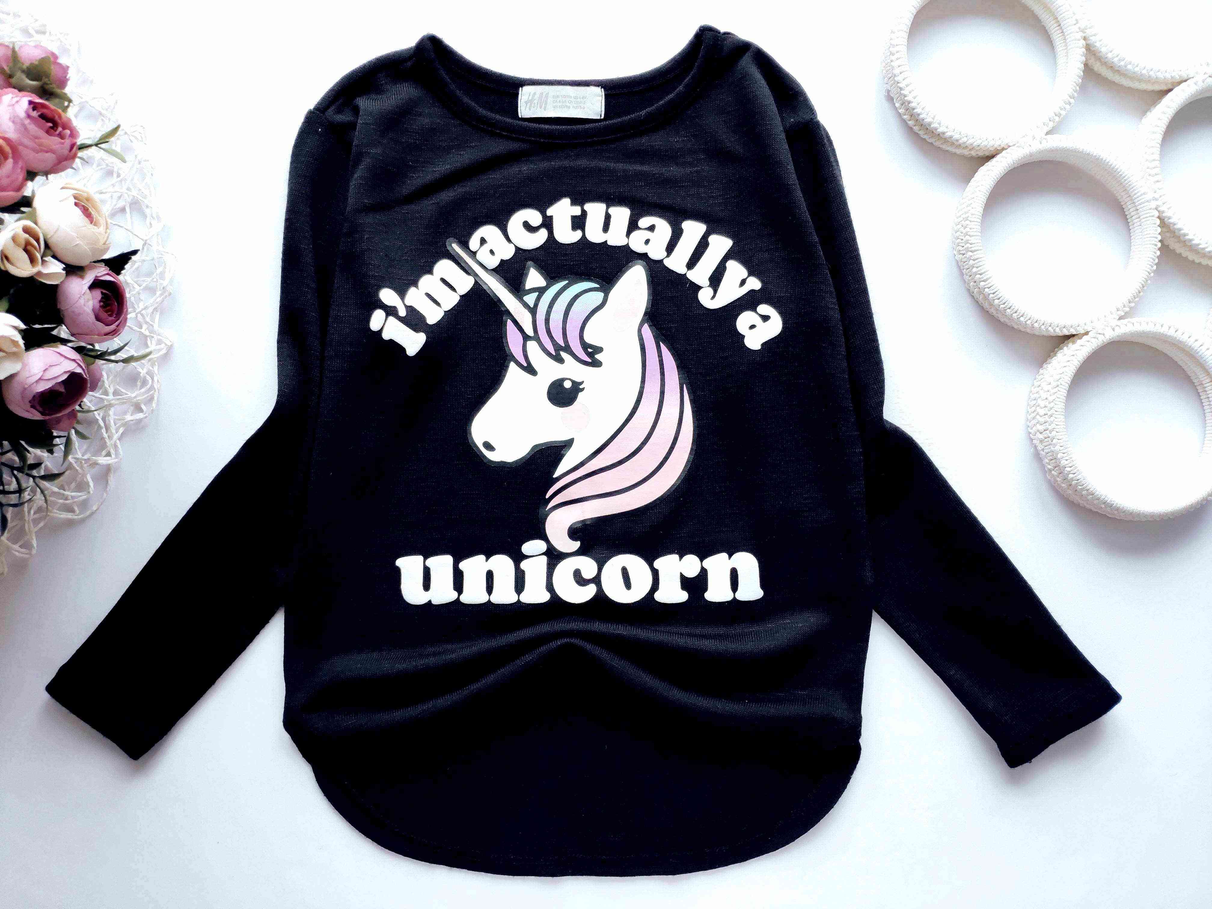 5,6 років, зріст 110,116 Кофта з єдинорогом