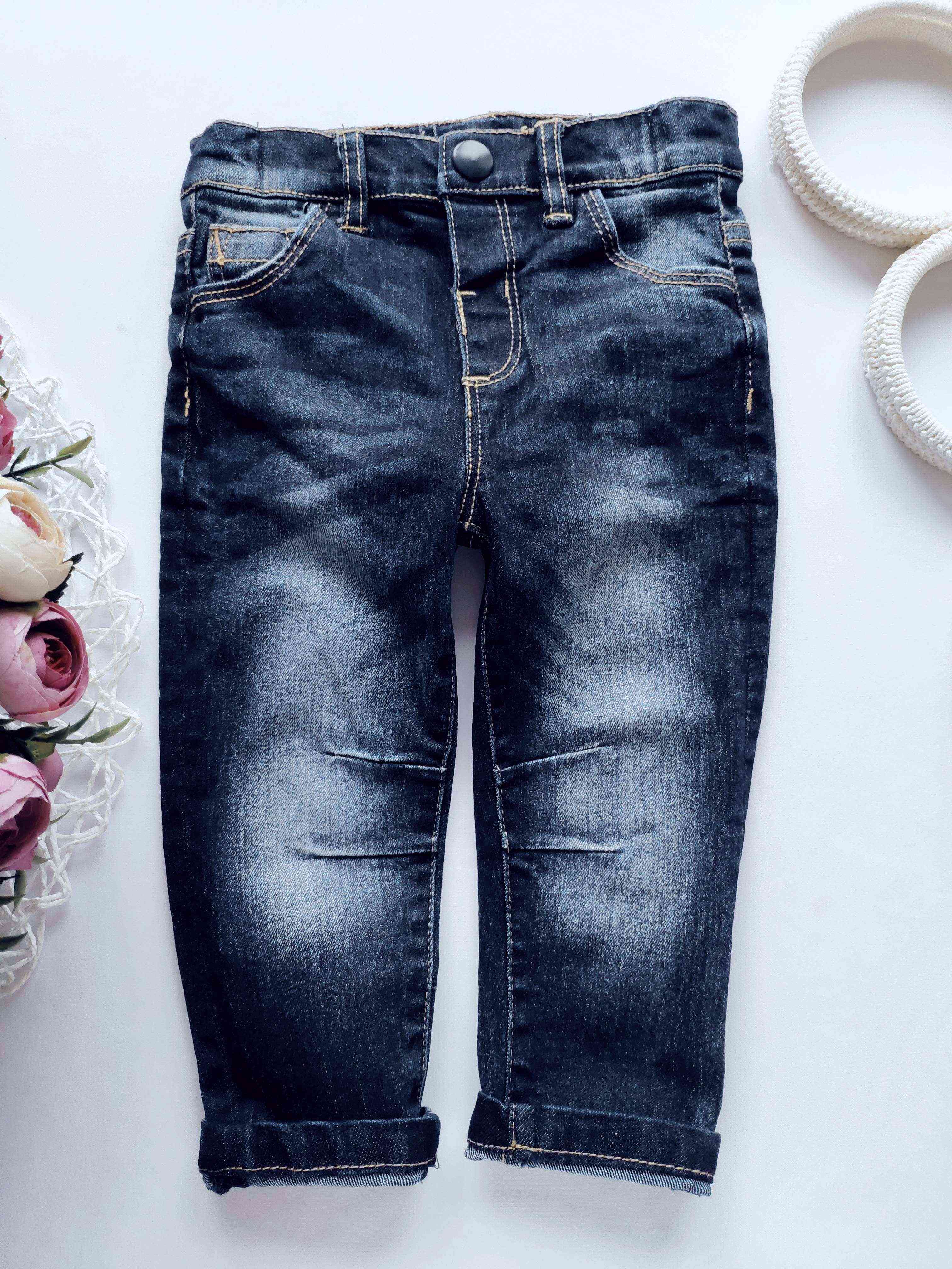 9,12 мес, рост 80 Стрейчевые джинсы узкачи