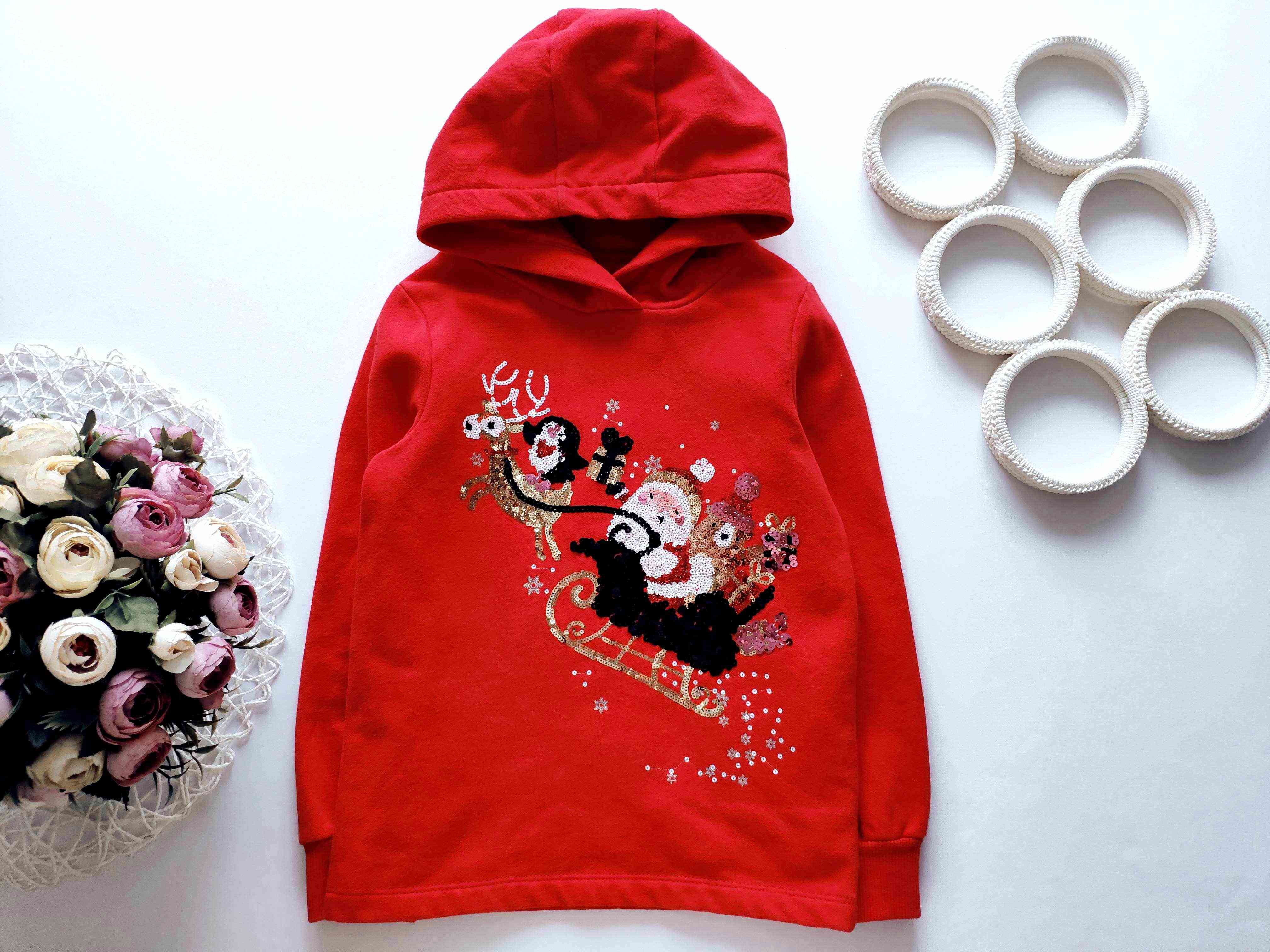 6,7 років, зріст 122 Новорічна толстовка