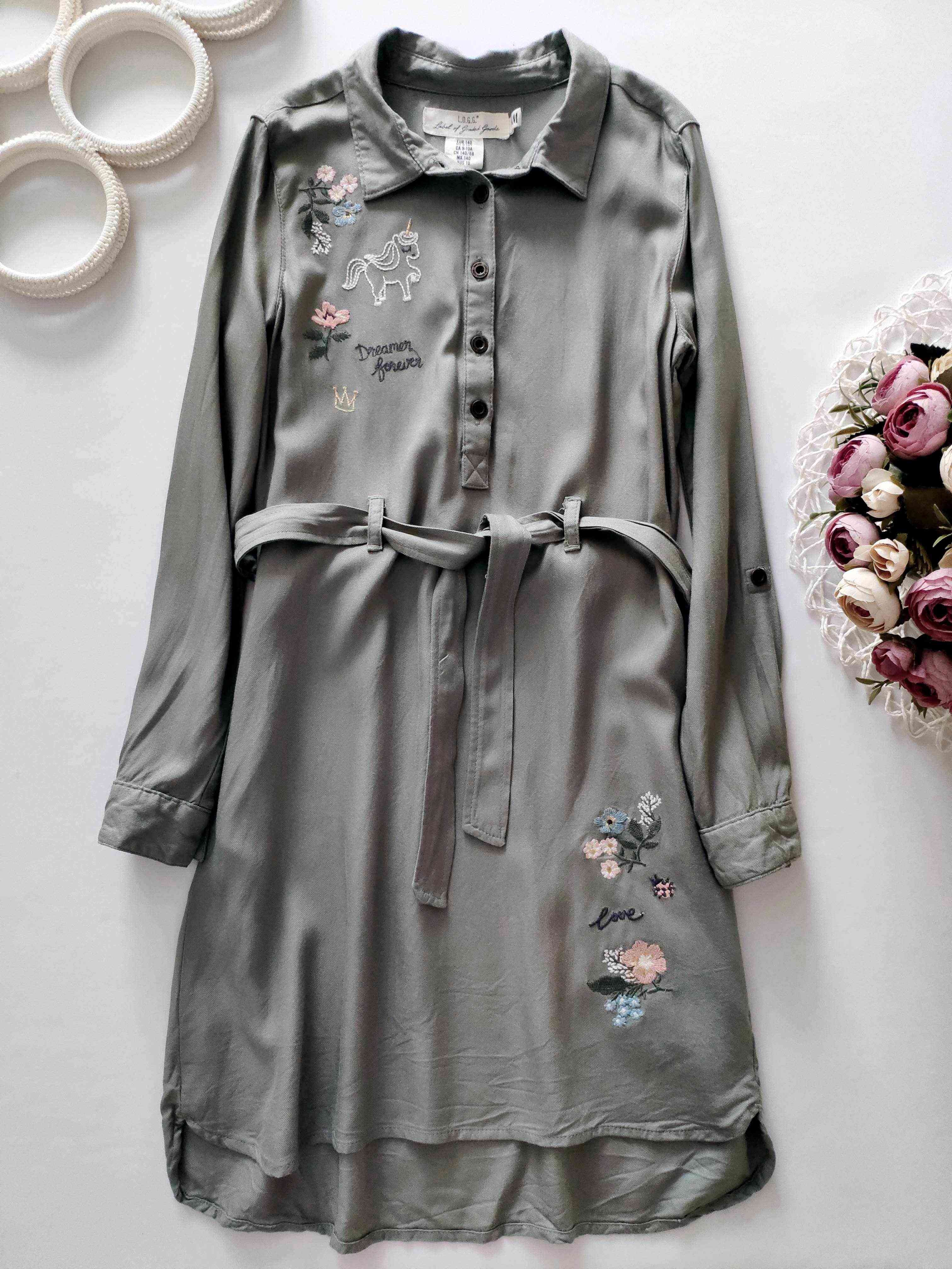 9,10 років, зріст 140 Сукня-сорочка