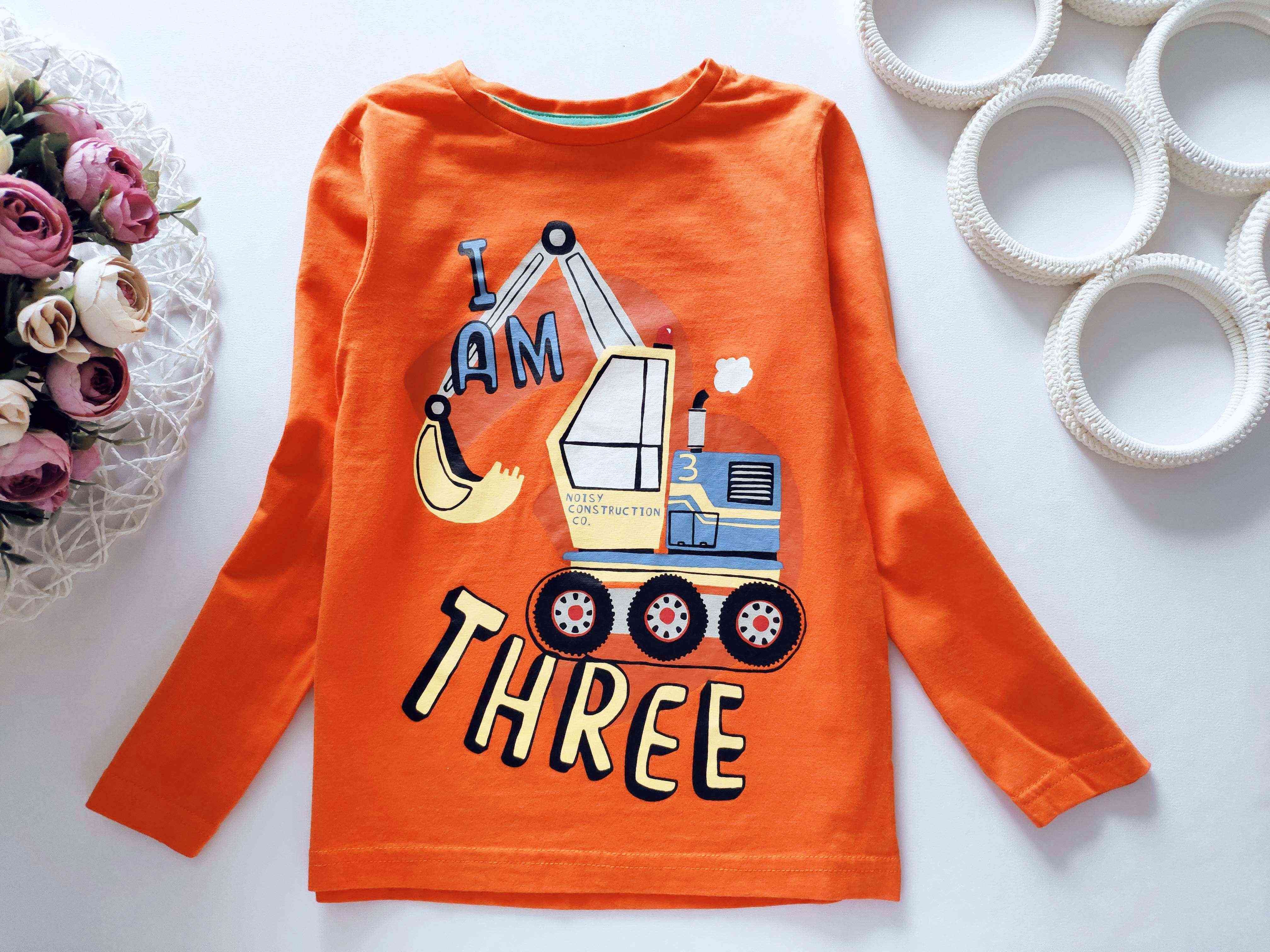 3,4 роки, зріст 98,104 Лонгслів з екскаватором