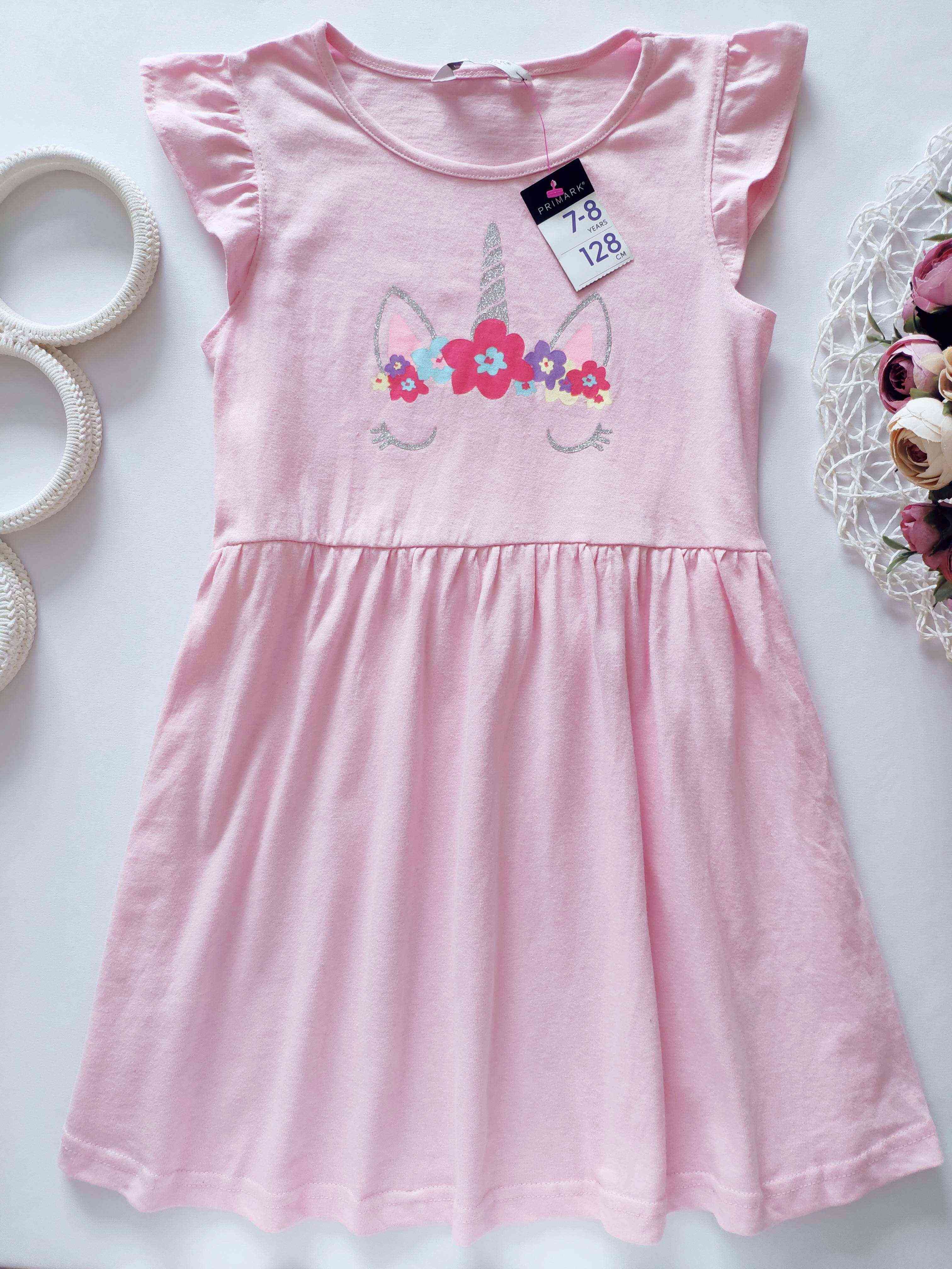 7,8 років, зріст 128 Нова сукня з єдинорогом