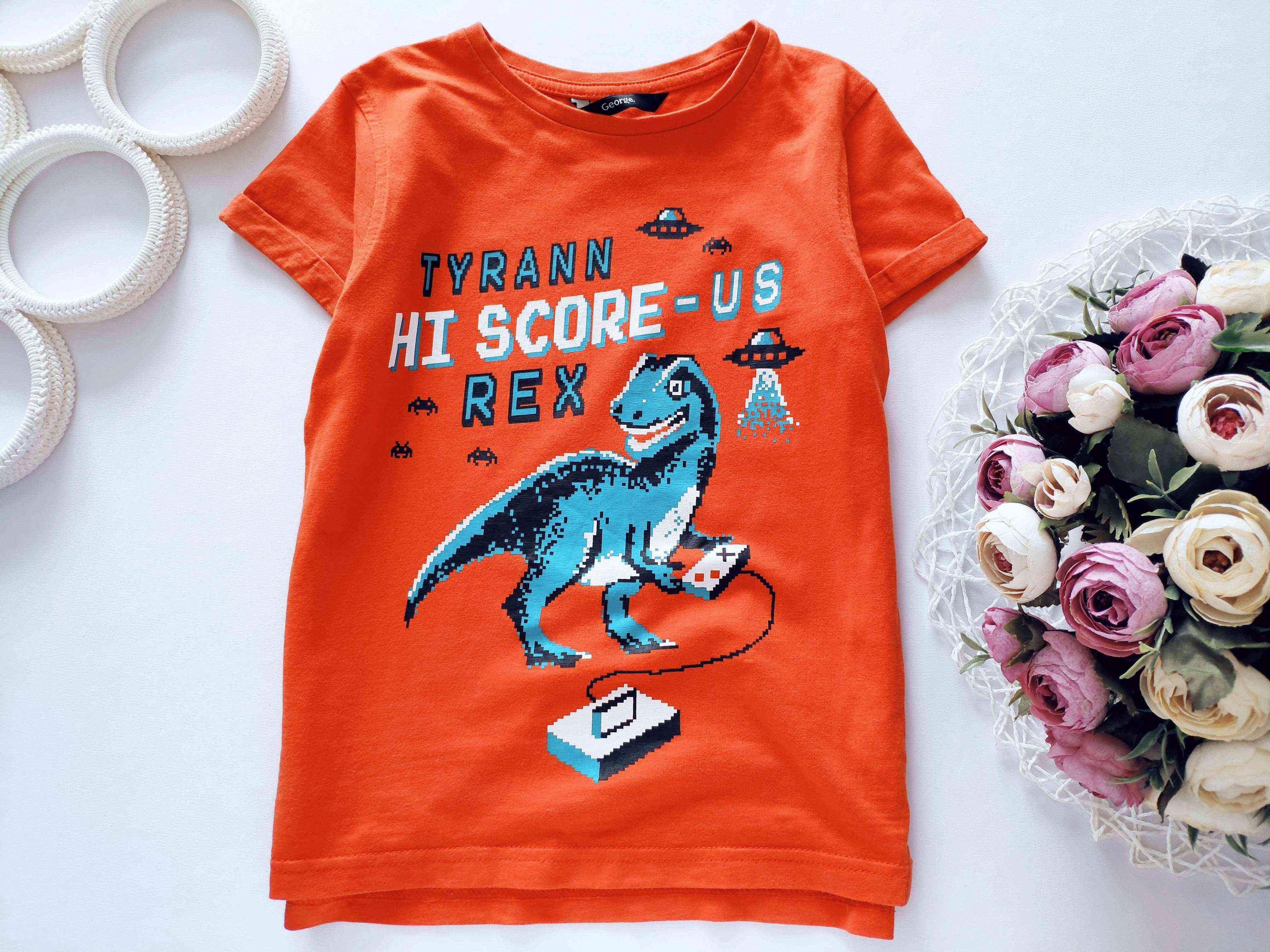 5,6 років, зріст 110,116 Футболка з динозавром