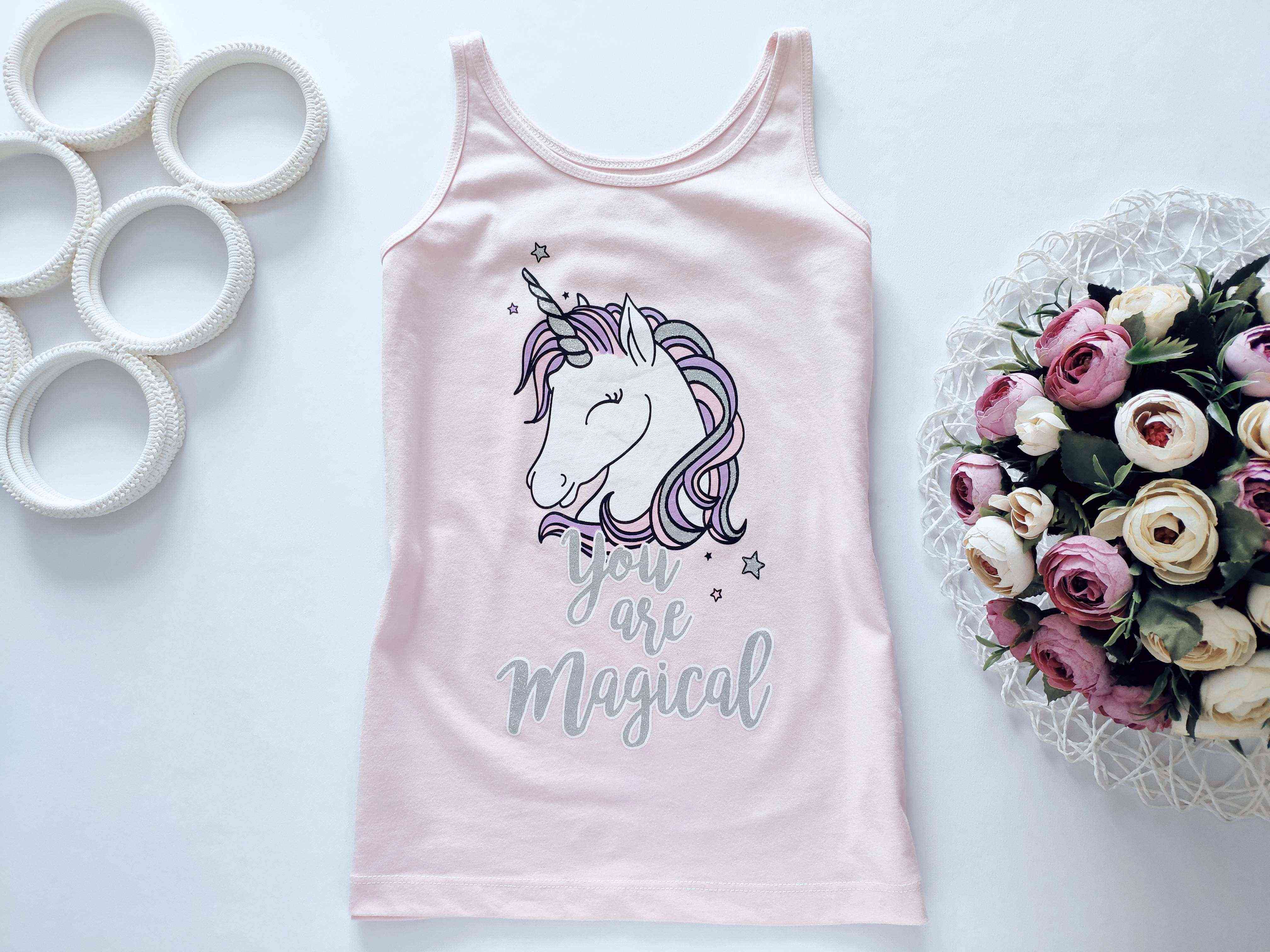 10,11 років, зріст 146 Майка з однорогом