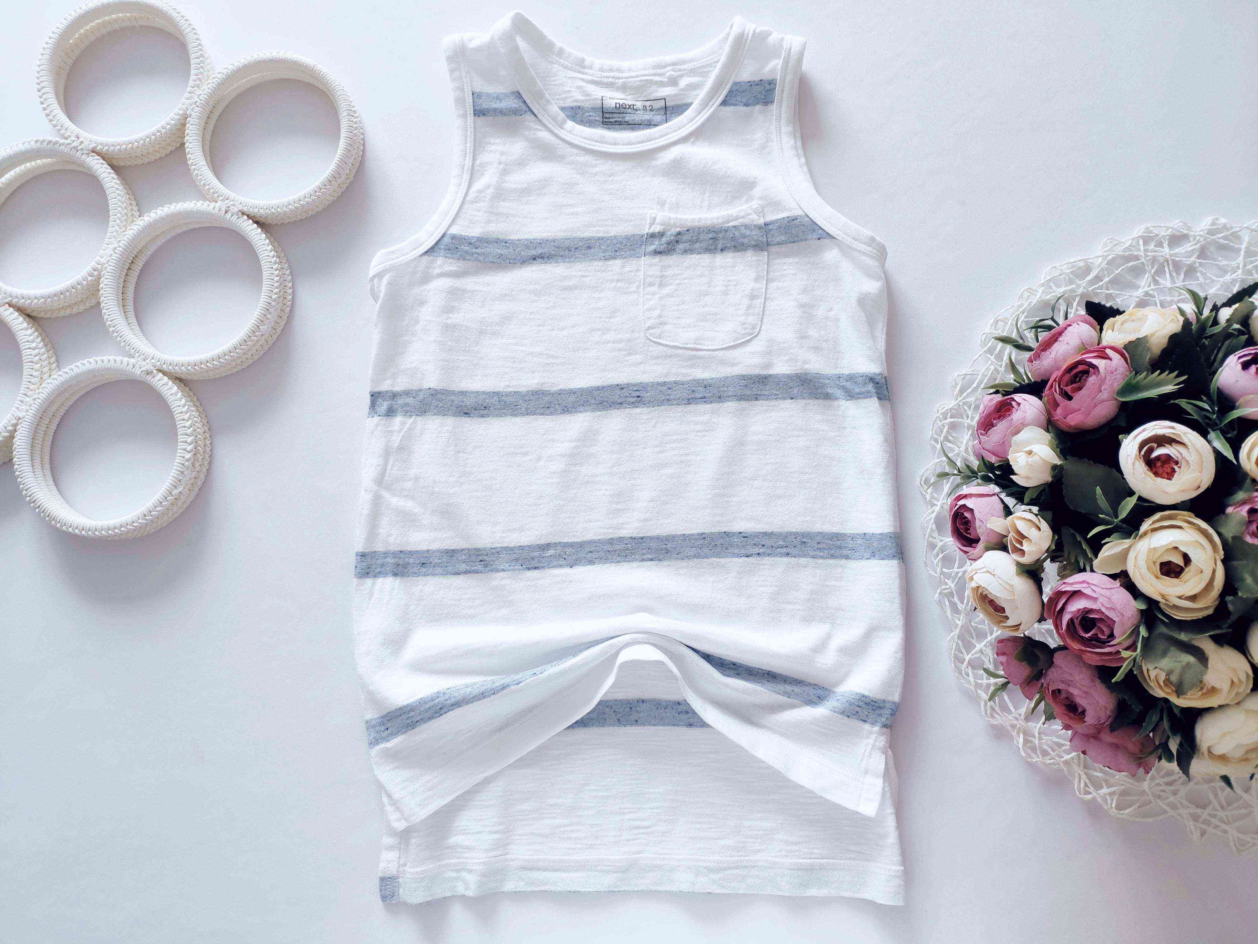 6 років, зріст 116 Майка в смужку