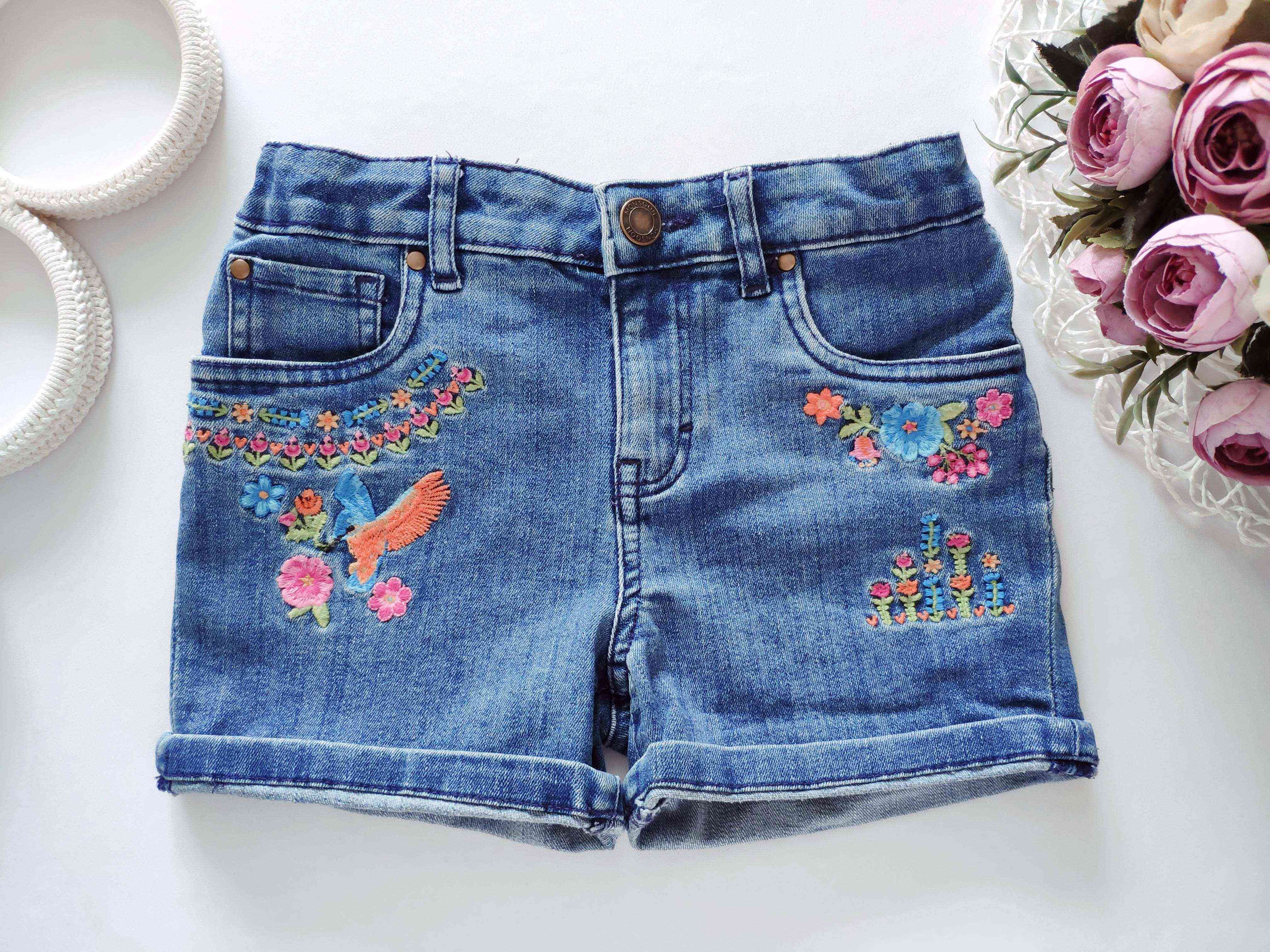 6 років, зріст 116 Стрейчові джинсові шорти